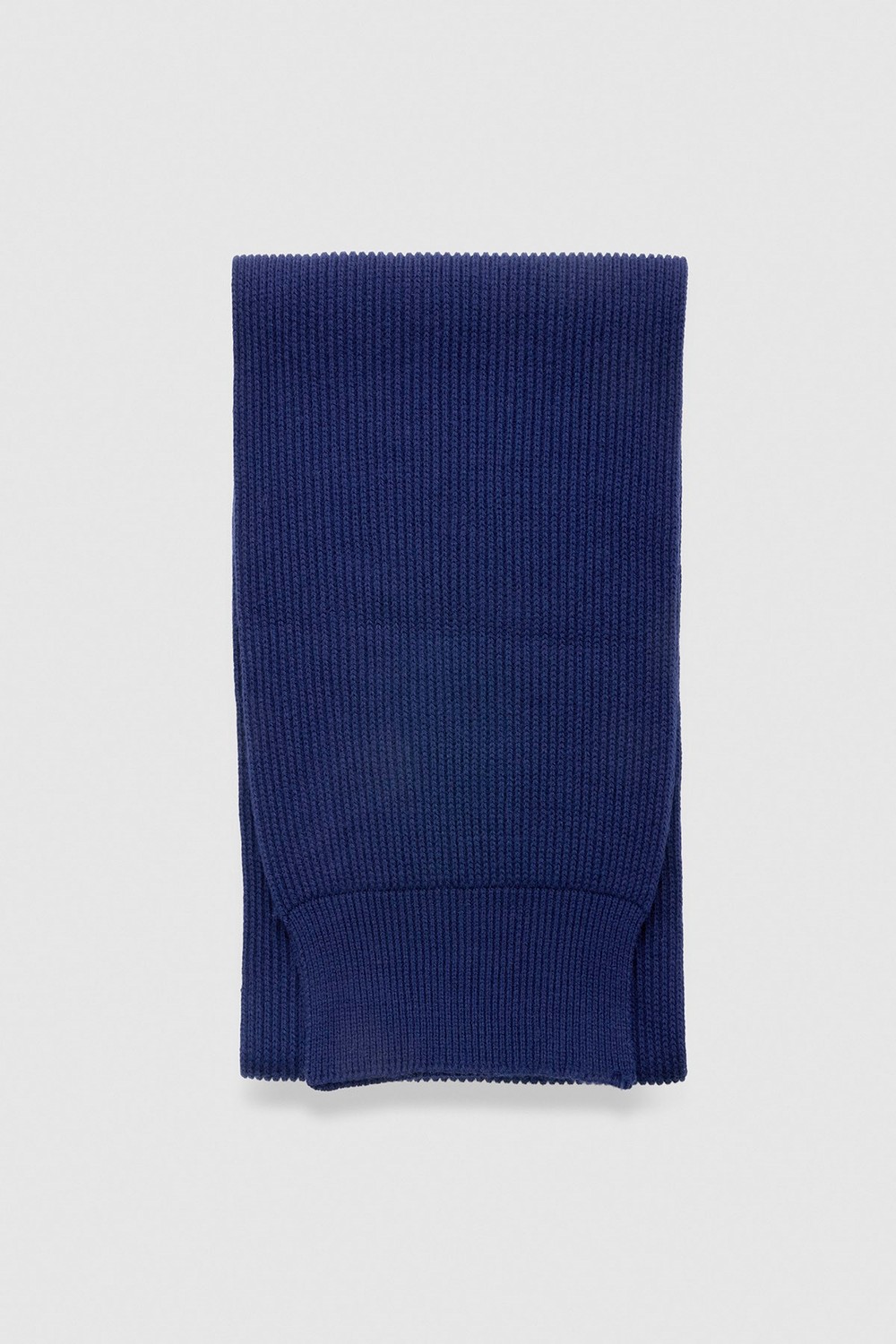 Mısırlı Unisex Yün Fitilli Atkı Lacivert