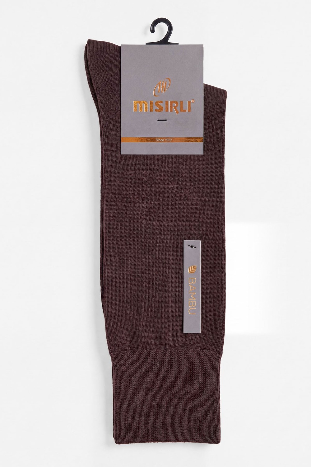 Unisex Bambu Microfiber Süper İnce Uzun Soket Çorap Mor