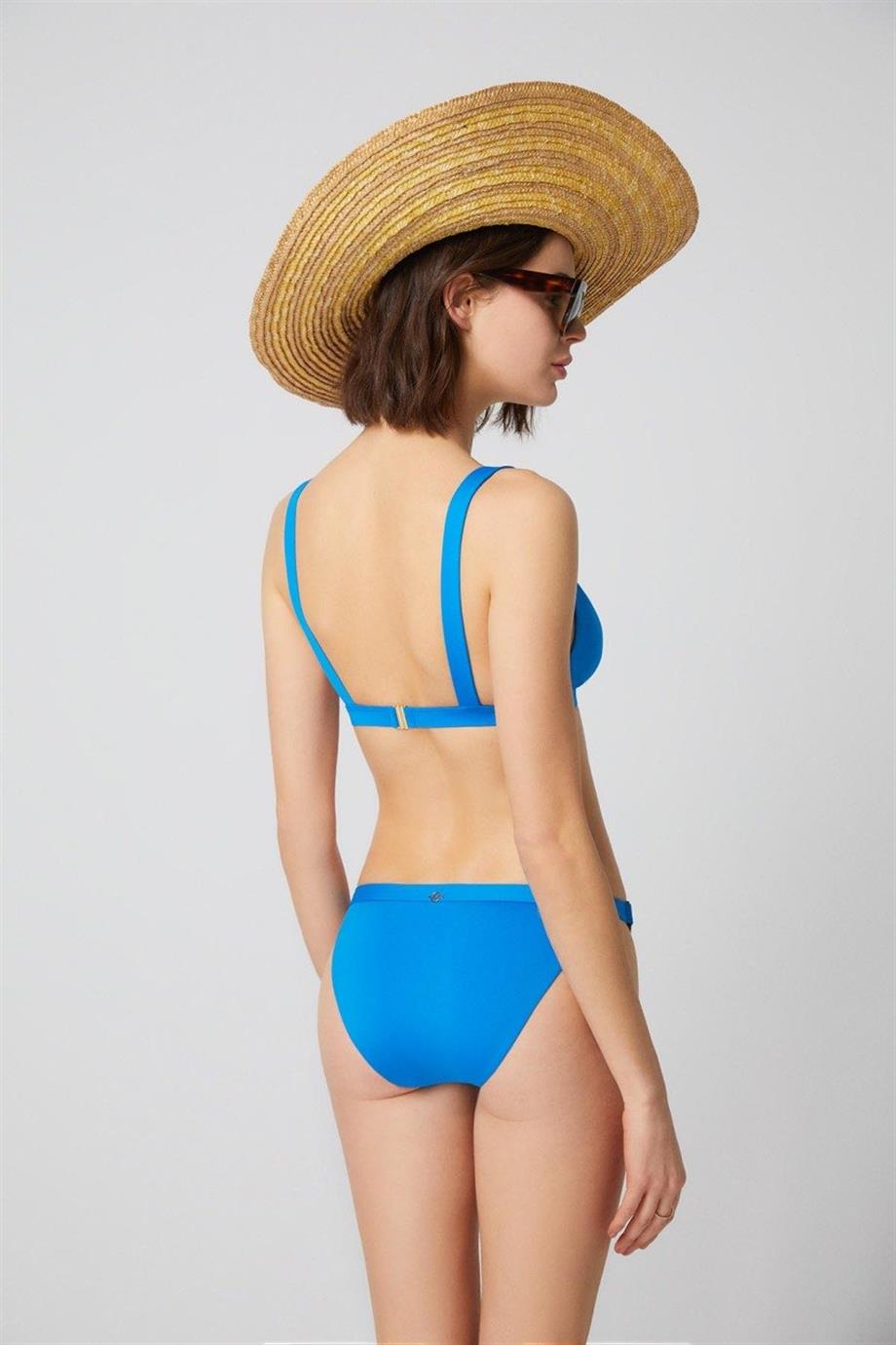 Calming Blues Triangle Bikini Top