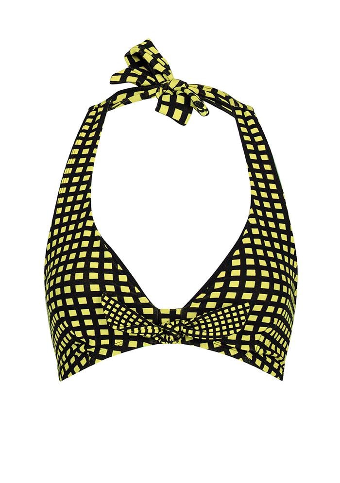 Mod Wave Halter Yaka Bikini Üstü