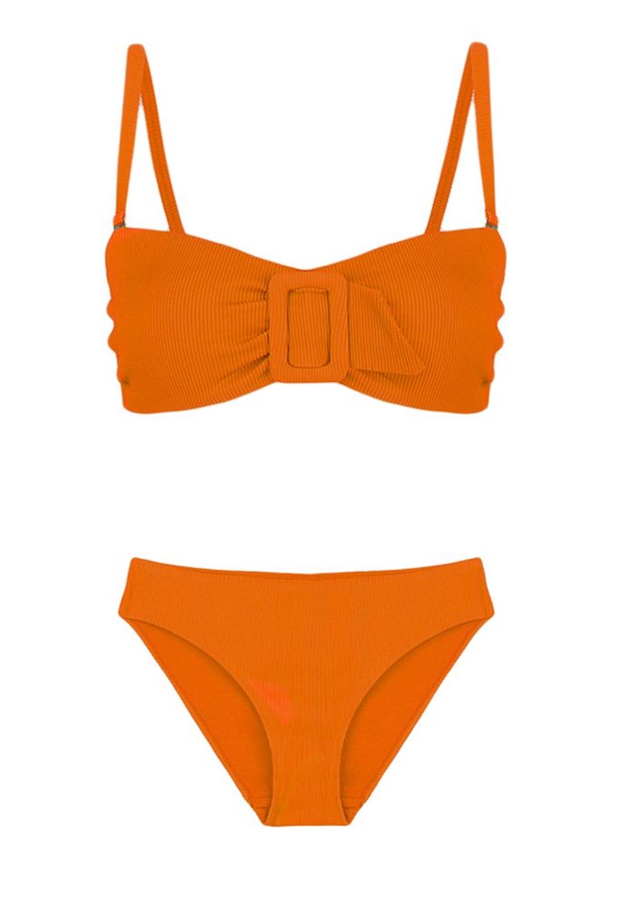Retro Shore Balenli Bikini Üstü