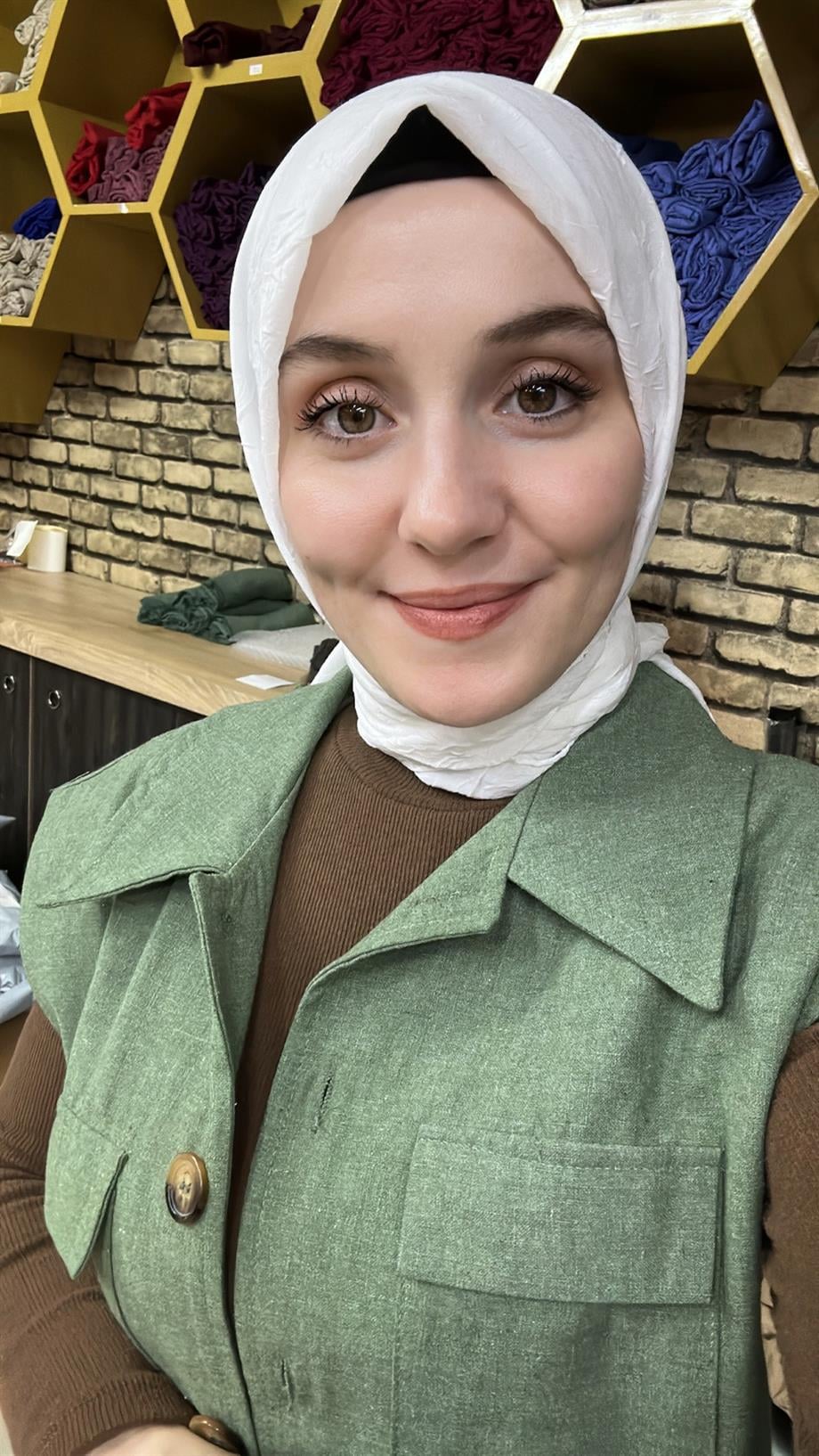 Bambu Eşarp Beyaz