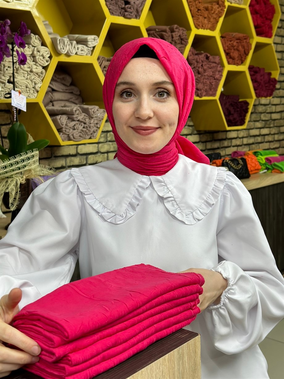 Bambu Eşarp Fuşya (27 Numara)