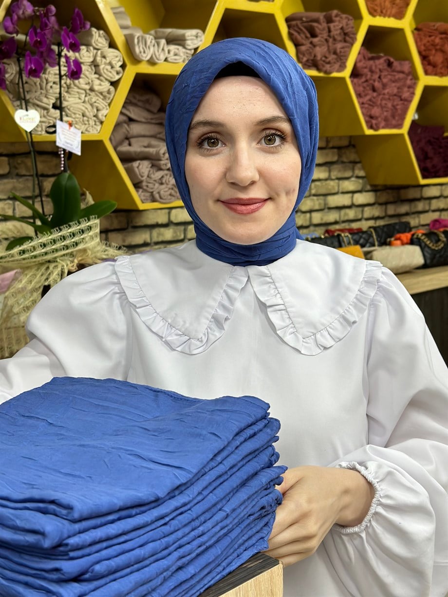 Bambu Eşarp İndigo (20 Numara)