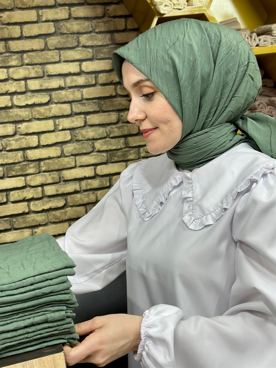 Bambu Eşarp Küf Yeşili (14 Numara)
