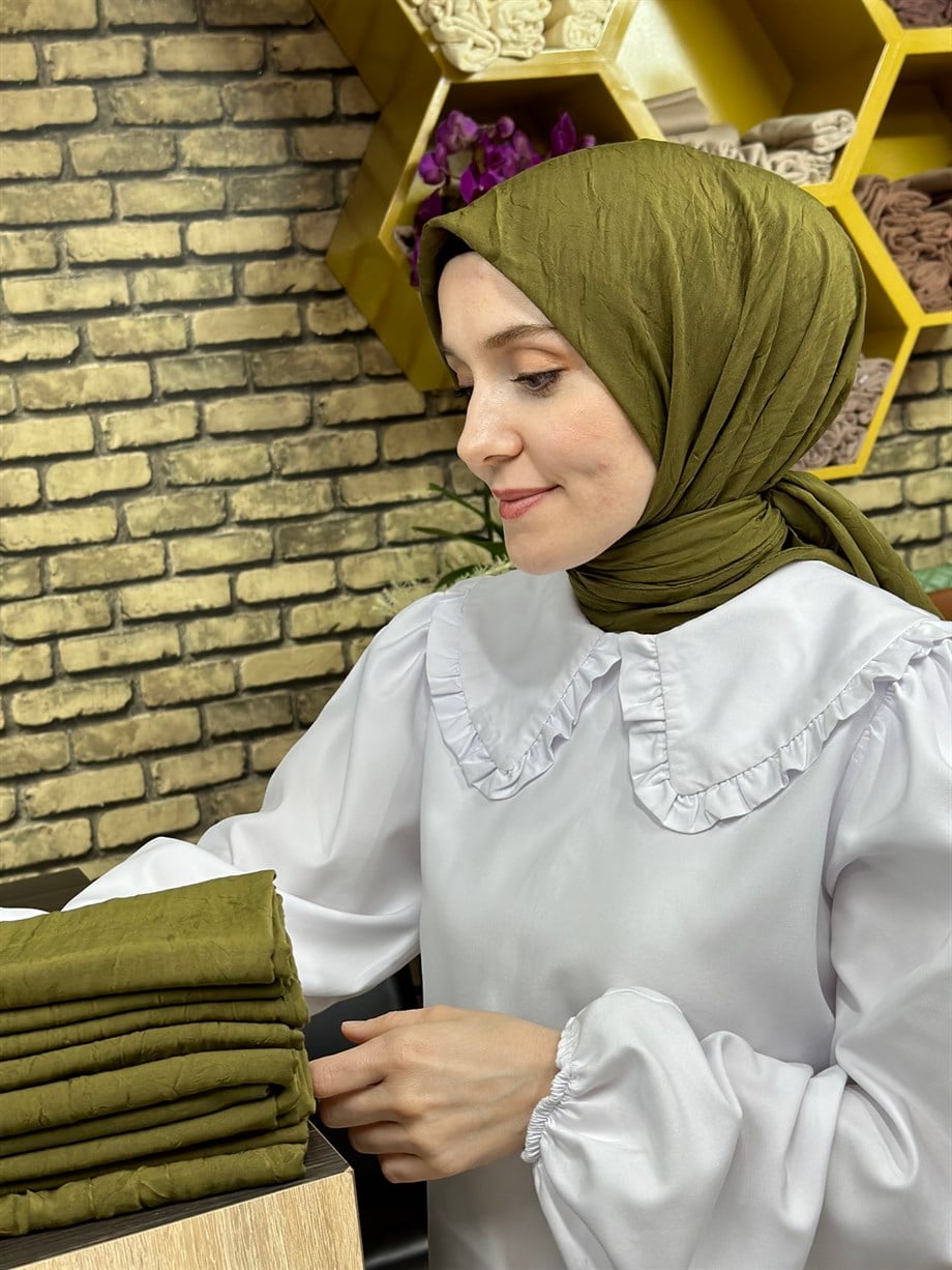 Bambu Eşarp Haki (16 Numara)