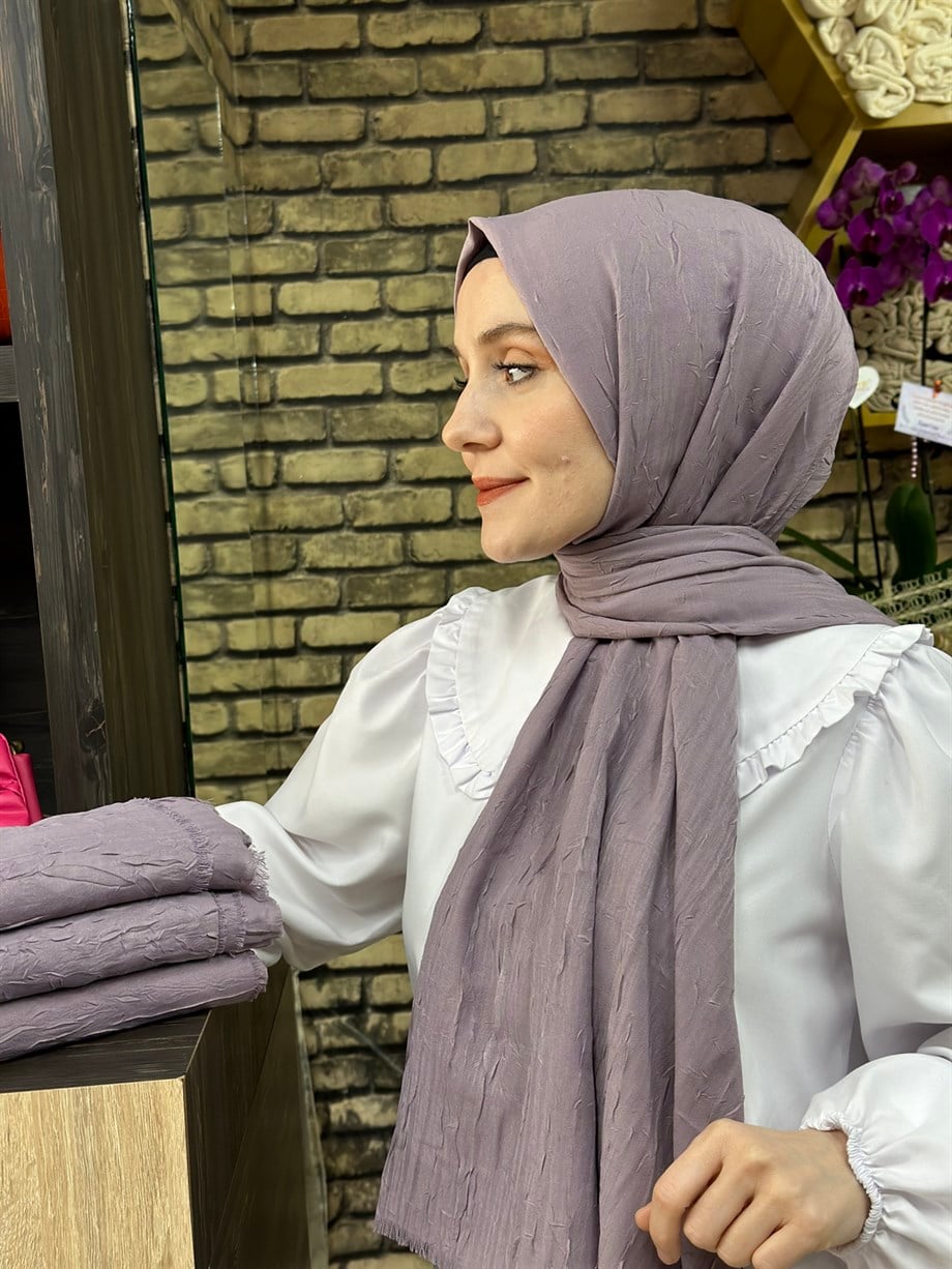 Bambu Şal Lavanta Grisi (20 Numara)