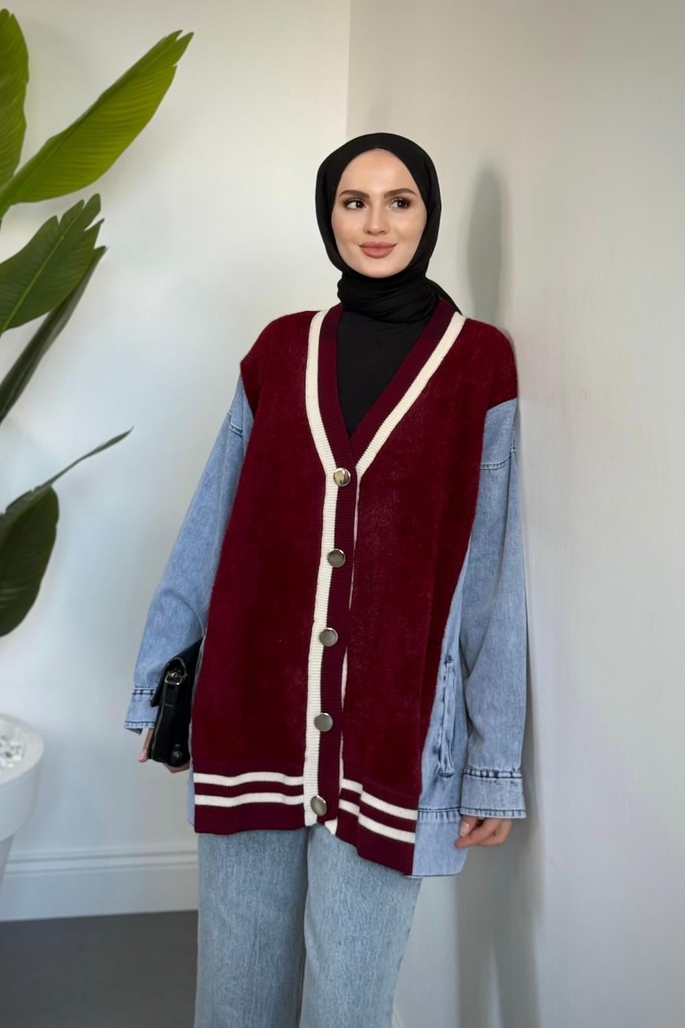Nevoso Muadil Hırka Bordo