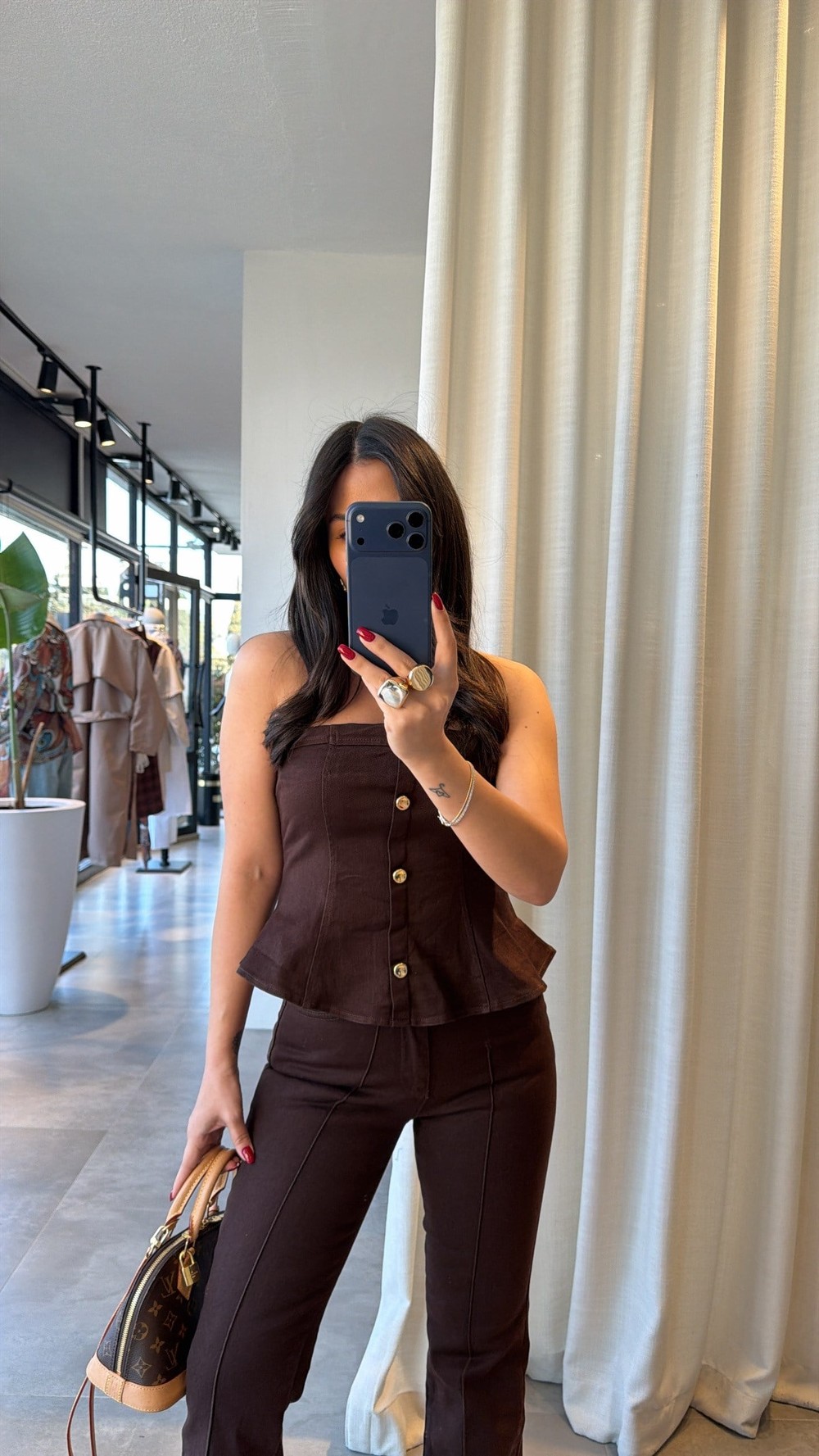 Acı Kahve Arum Denim Takım