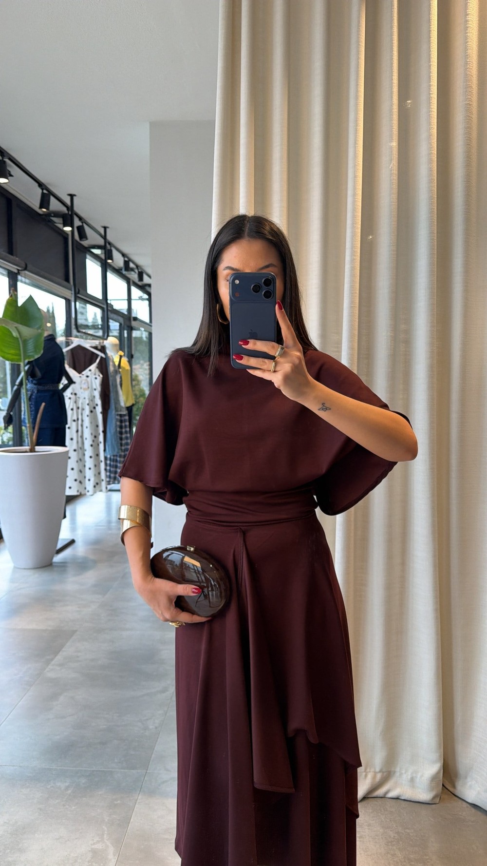 Bordo Niari Etek Takım