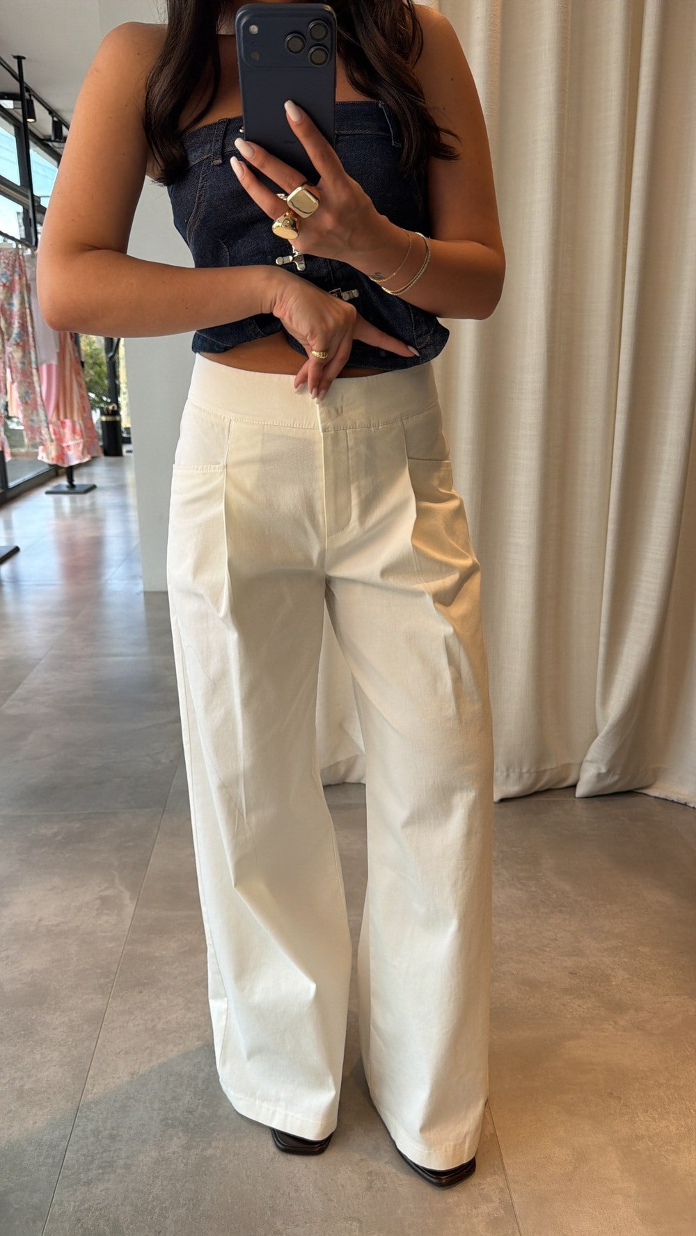 Ekru Hlotse Pantolon