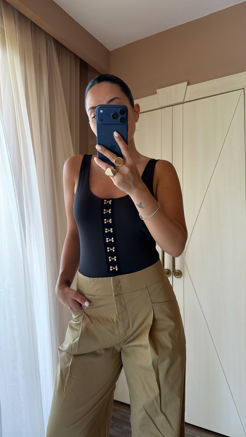 Siyah Arya Bodysuit 