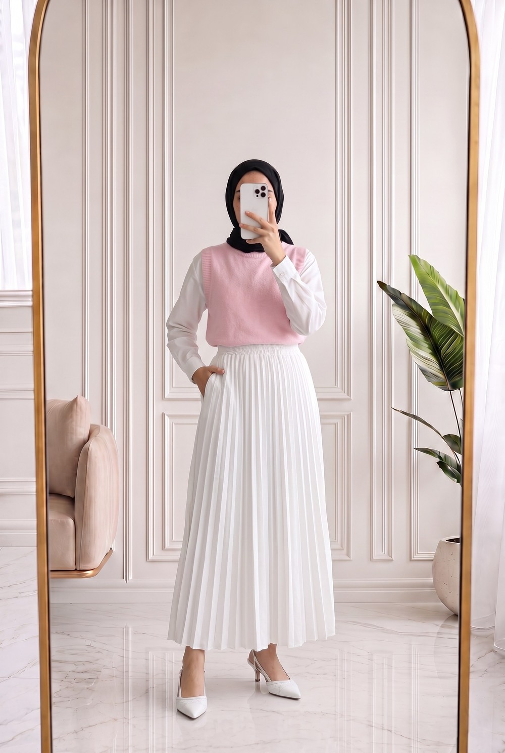 Belsira Sakallı Süveter-MF26702 Pembe