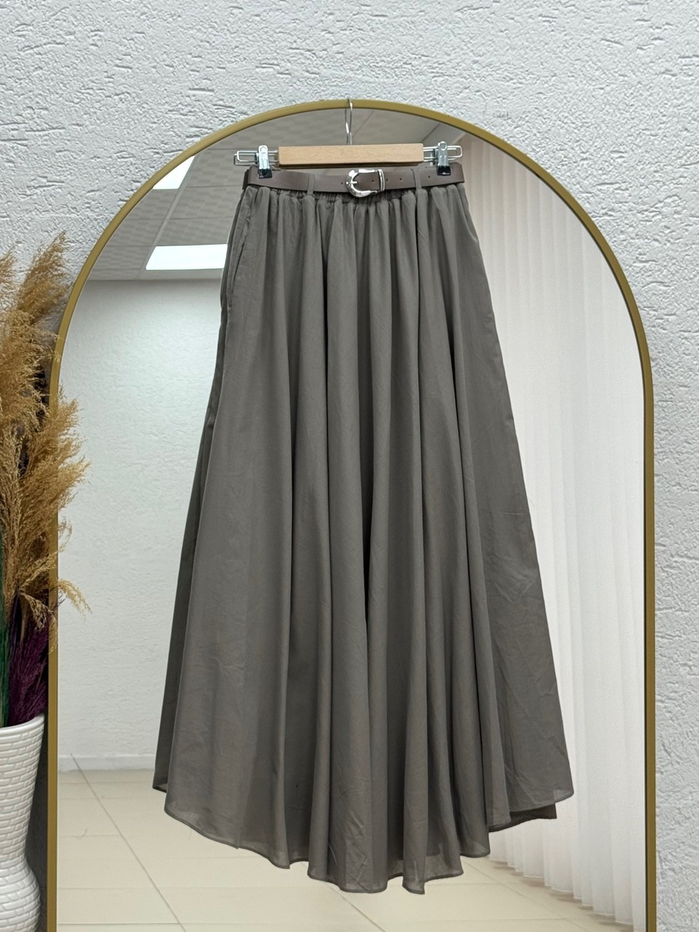 Dilnur Kemerli Uzun Vual Etek-EK1122 Mint
