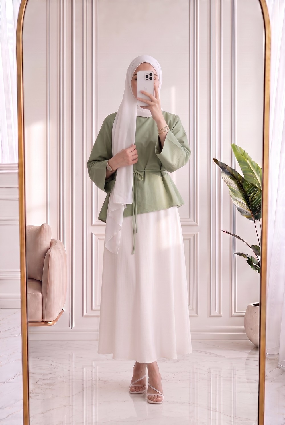 Dilsu Geniş Kol Altı Asimetrik Bluz-SS13188 Mint