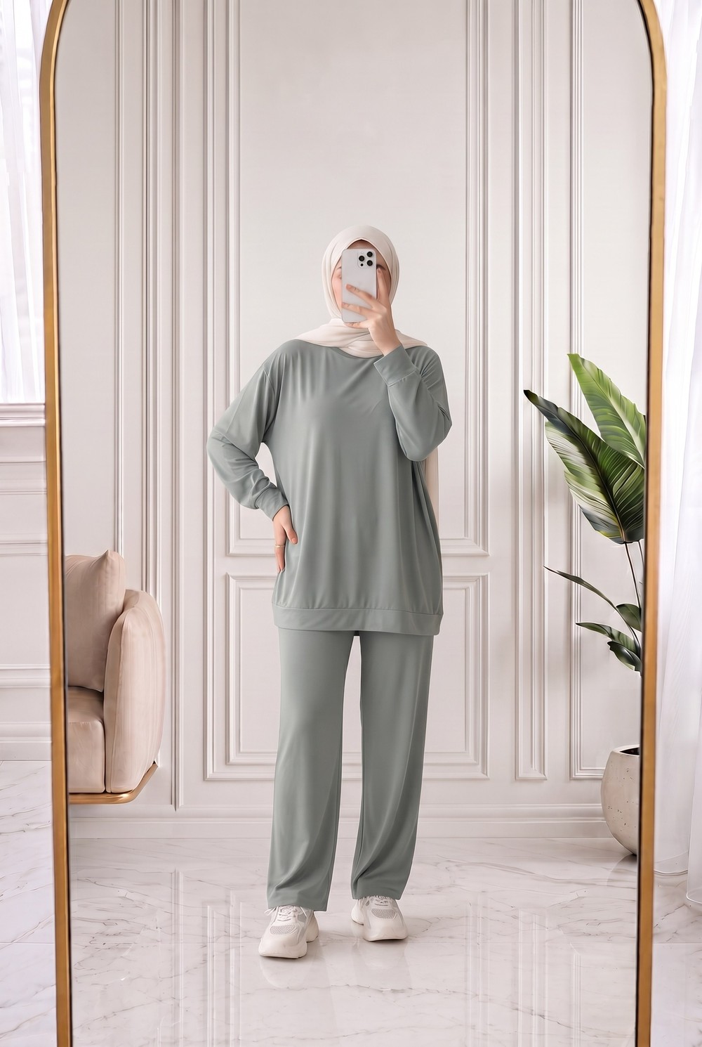Pera Oversize Pike Pantolonlu Takım-NL845 Mint