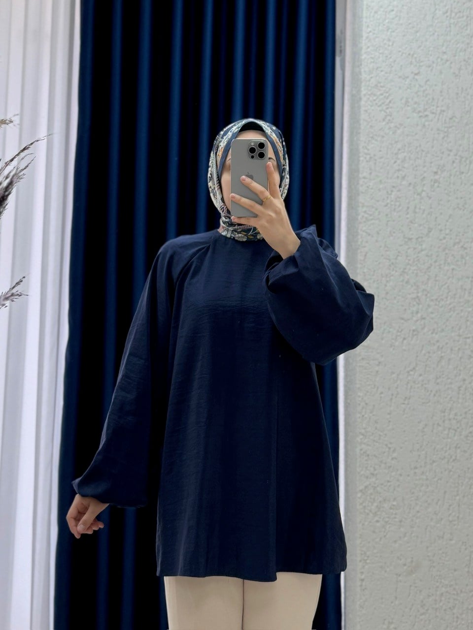 Zenita Reglan Kol Tunik-BN4175 Lacivert