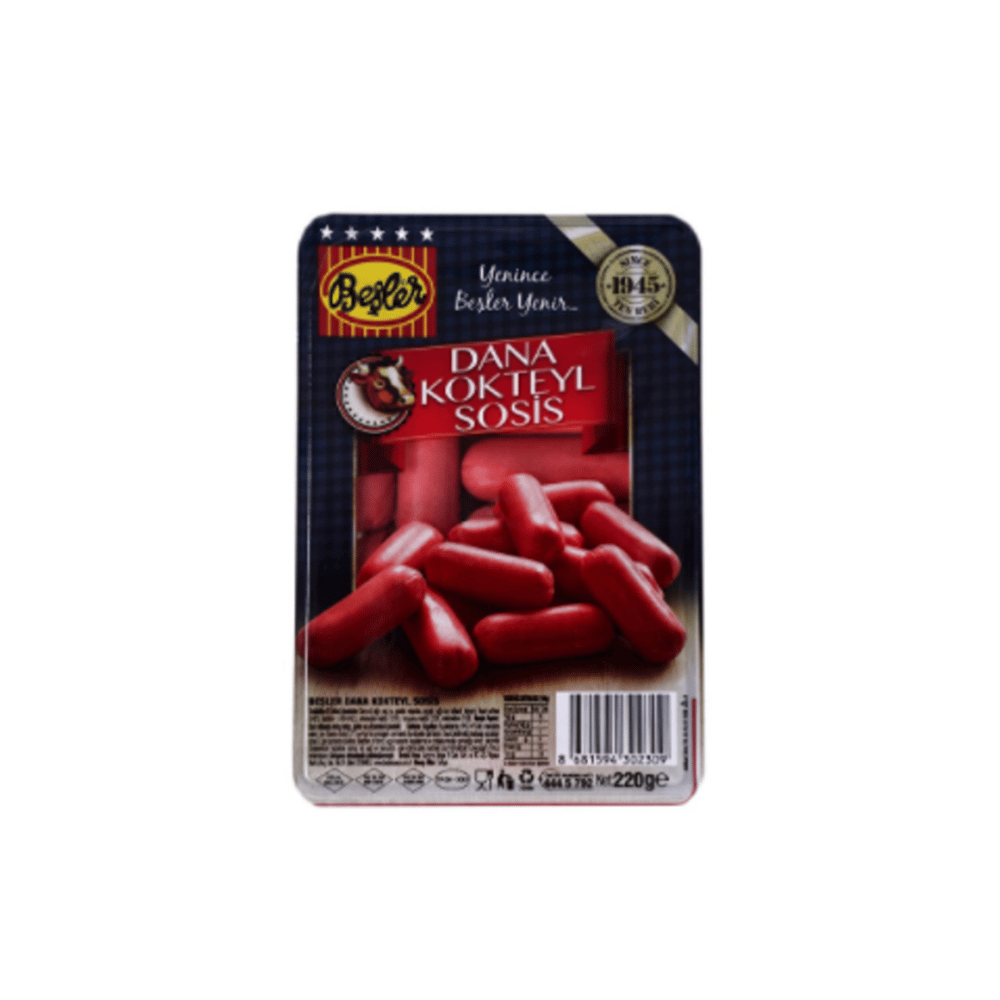 Beşler Dana Kokteyl Sosis 220 gr