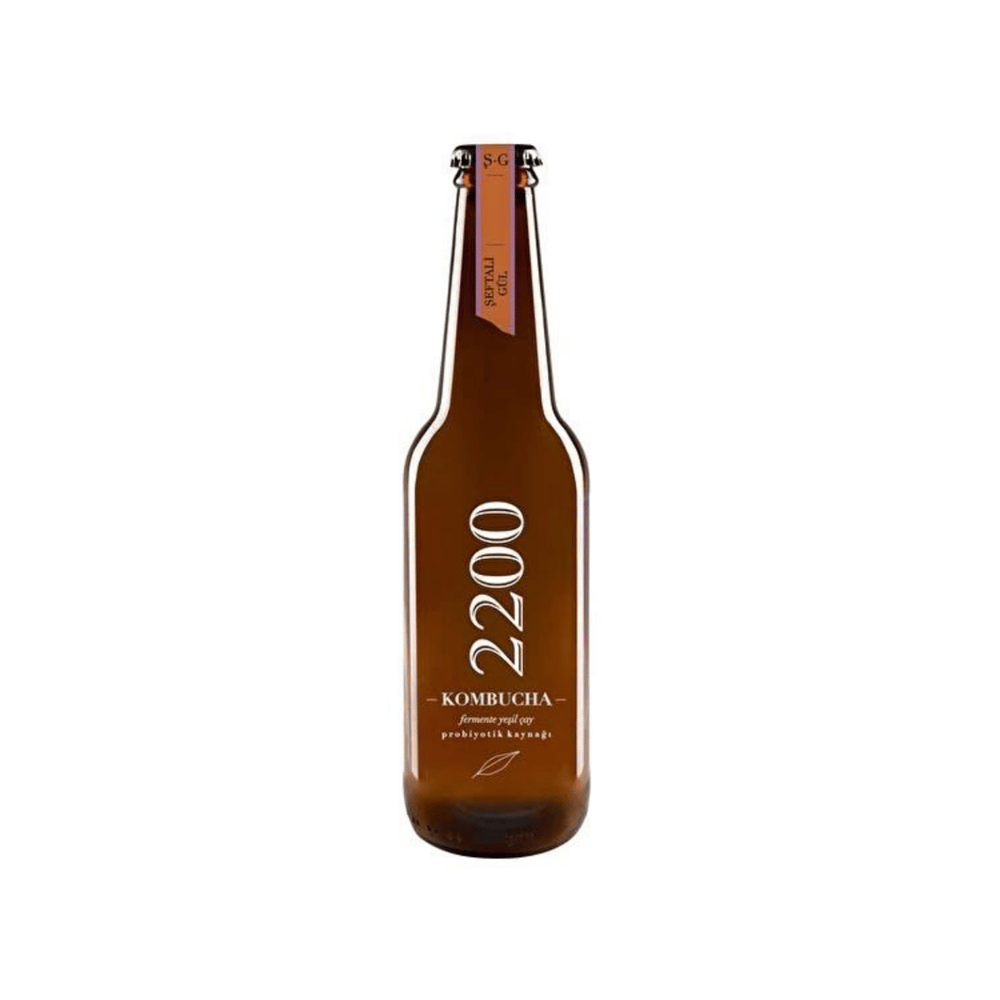 2200 Kombucha Şeftali Gül 330 ml