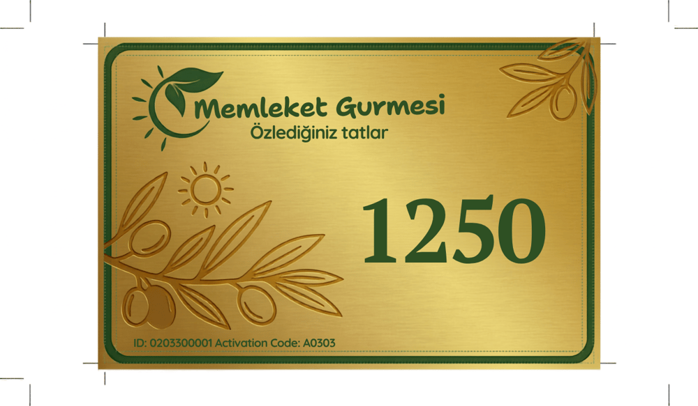 Dijital Hediye Ürün Alışveriş Kartı