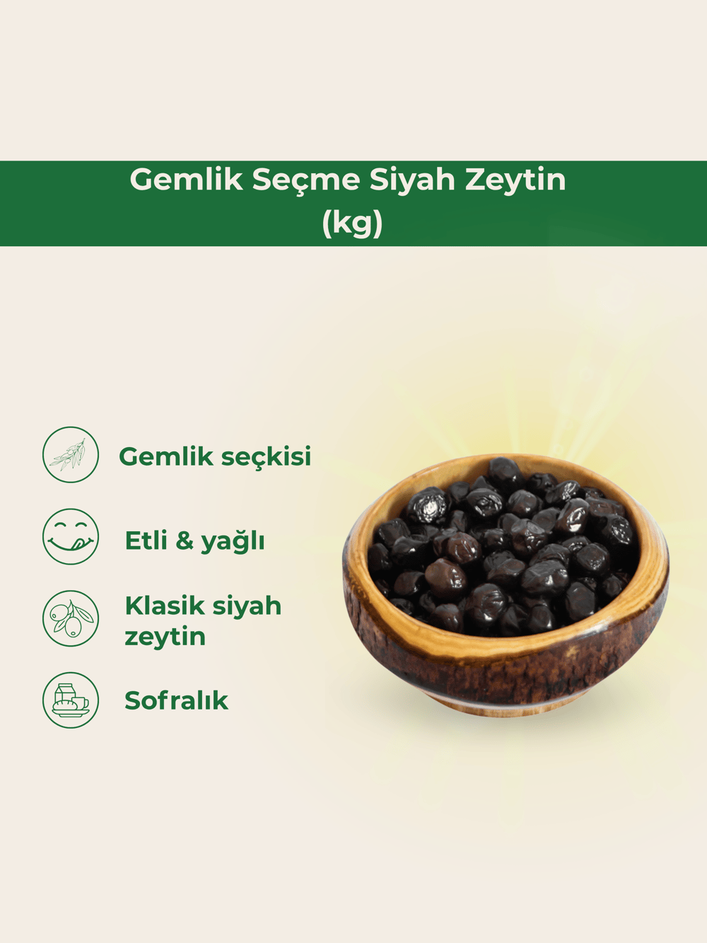 Gemlik Seçme Siyah Zeytin