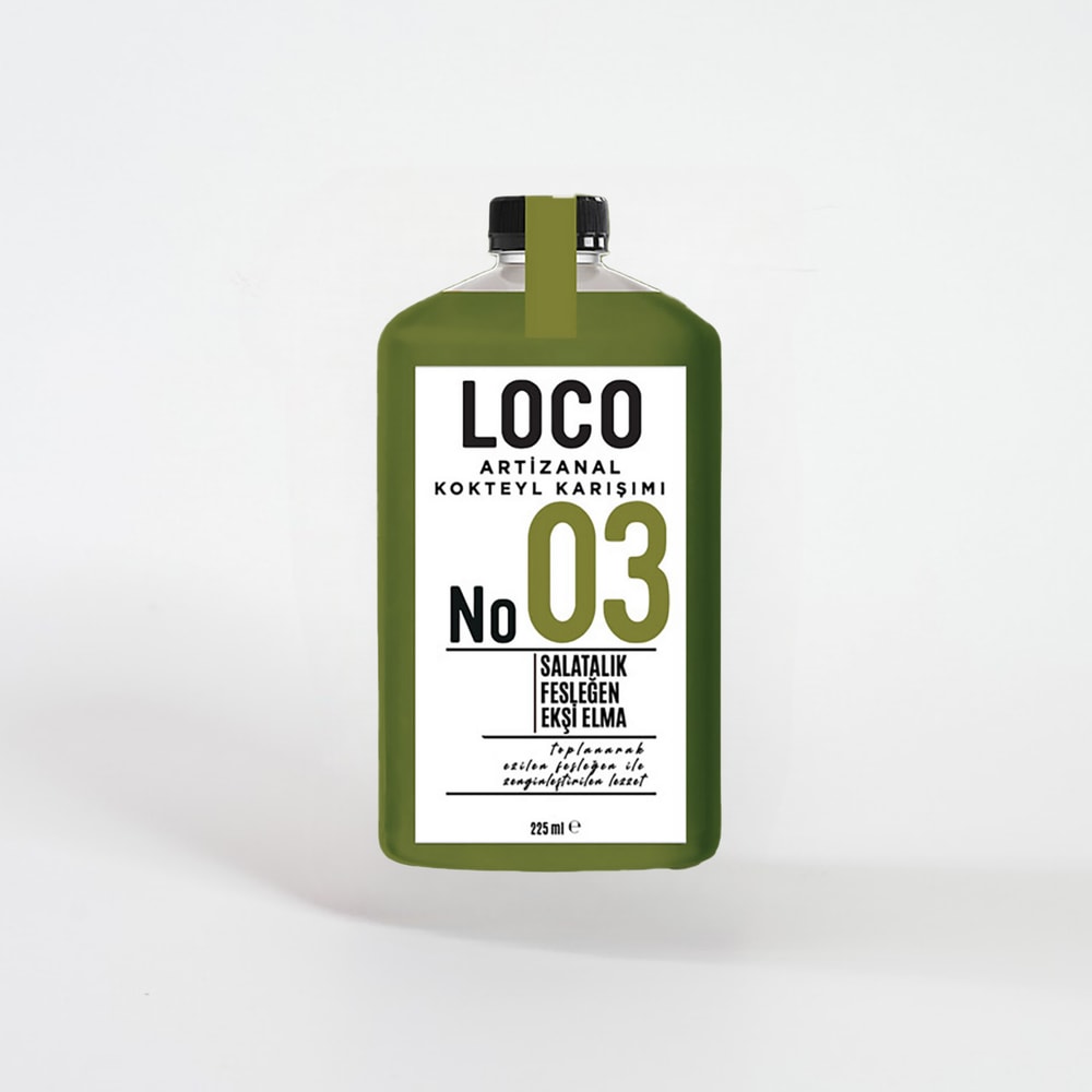 Loco No:03 Yeşil Elma Salatalık Fesleğen 225 mlLoco
