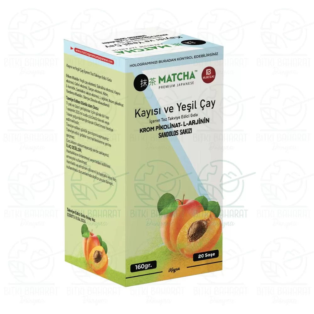 Matcha Kayısı ve Yeşil Çay 20'liMemleket Gurmesi