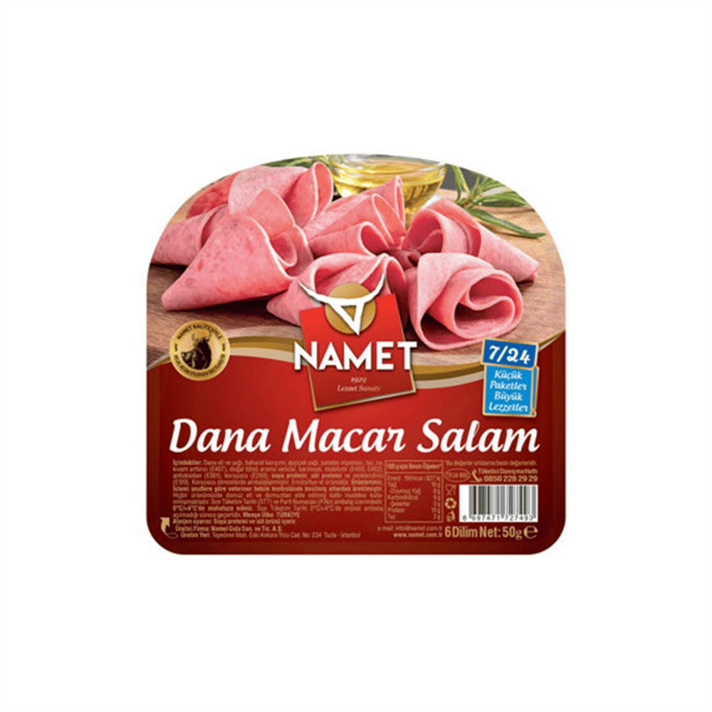 Namet Dana Macar Salam Dilimli 50 gr