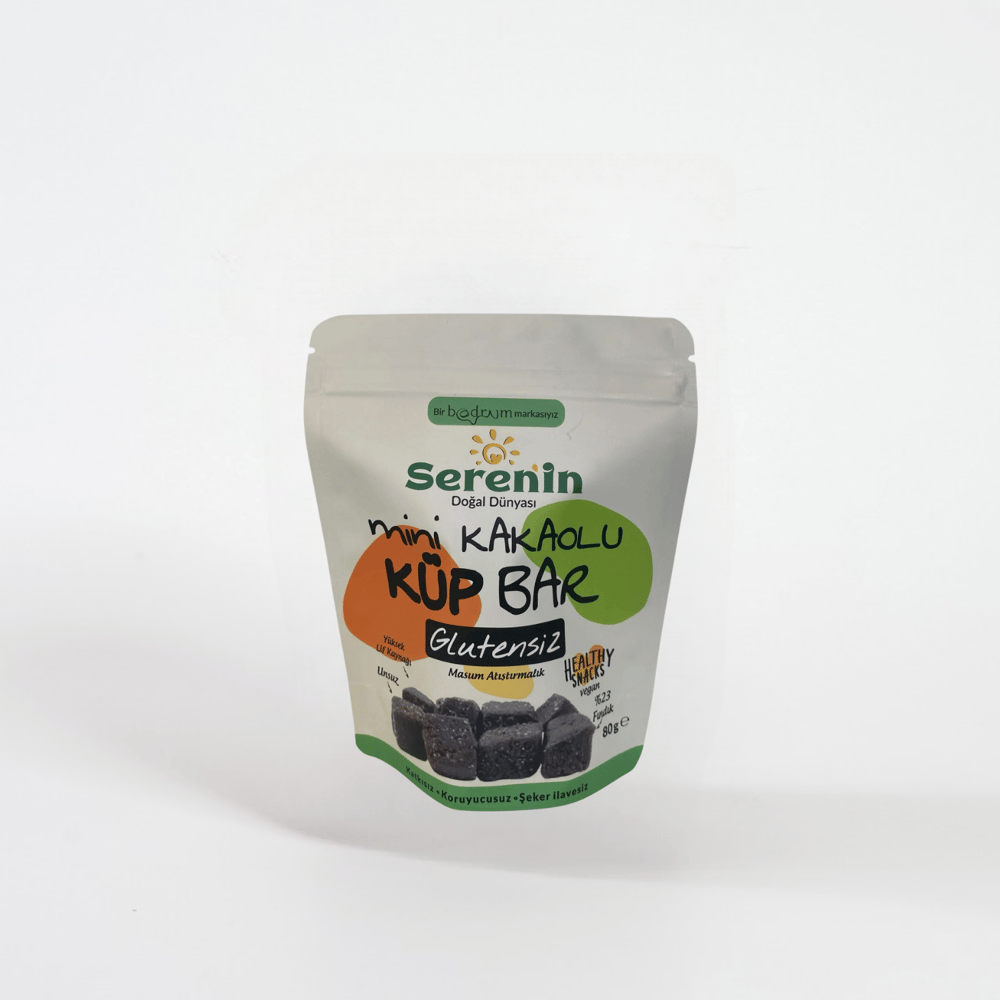 Serenin Doğal Dünyası Glutensiz Mini Kakaolu Küp Bar 80 grSerenin Doğal Dünyası