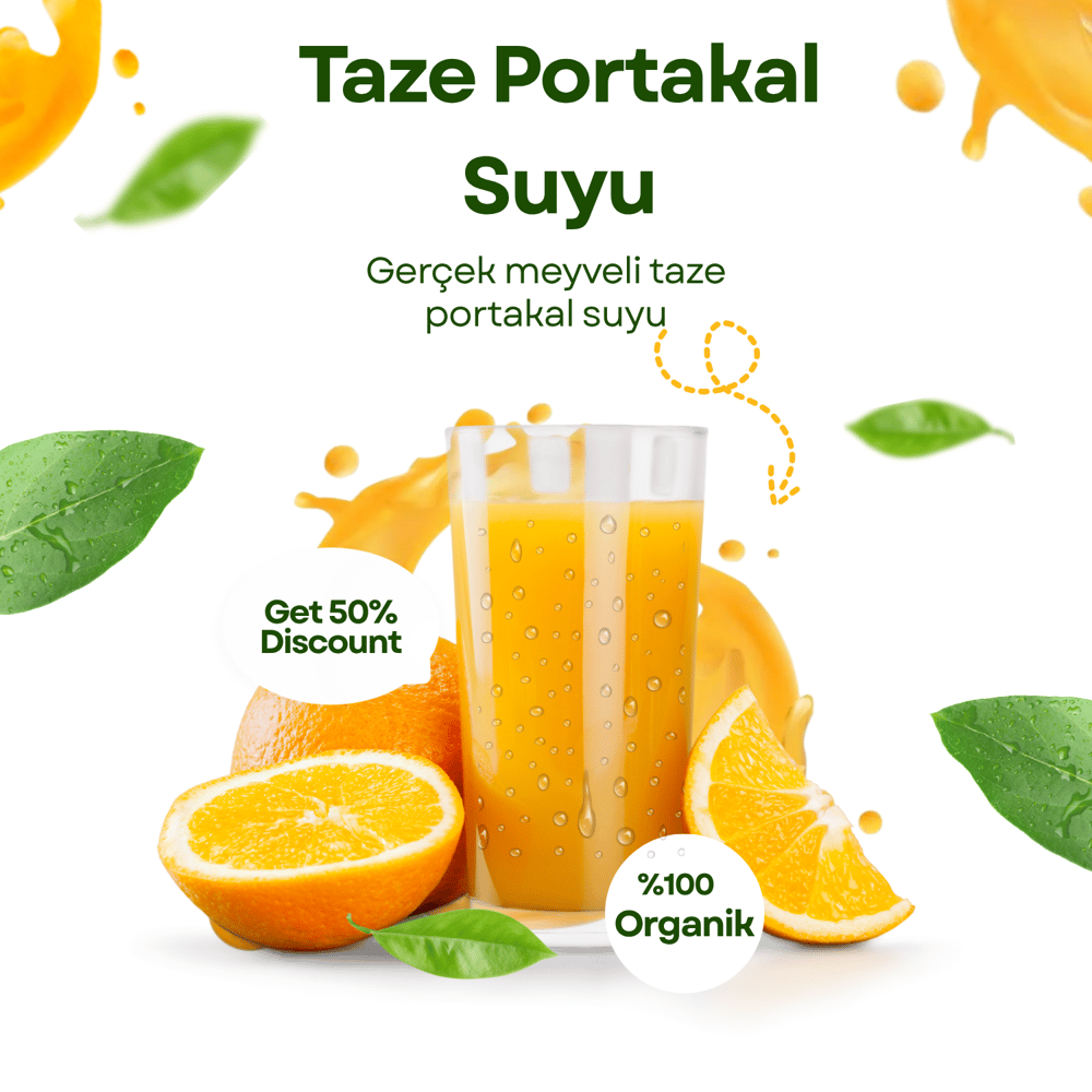 Vafi Taze Sıkılmış Portakal Suyu 1 lt