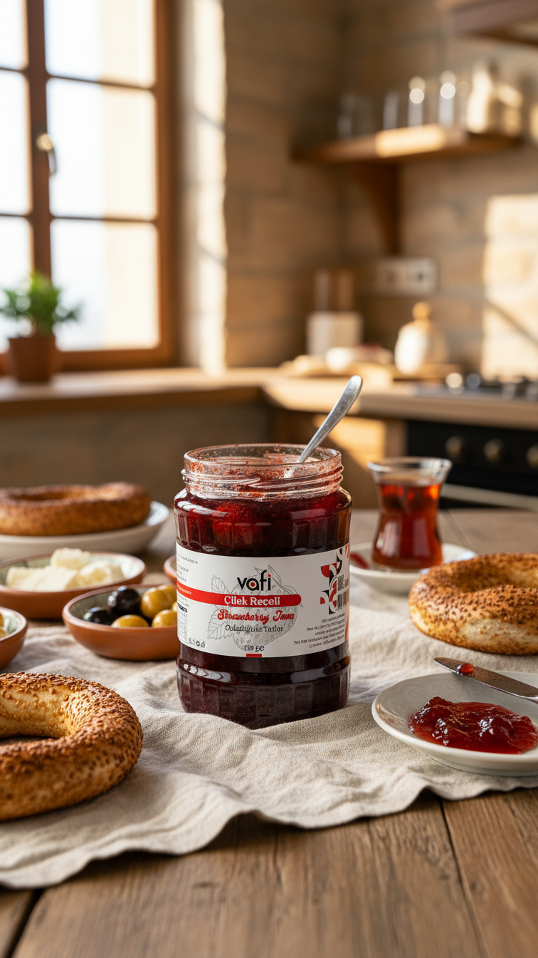 Vafi Reçel Serisi Çilek Reçeli 700 gr 1 ADET