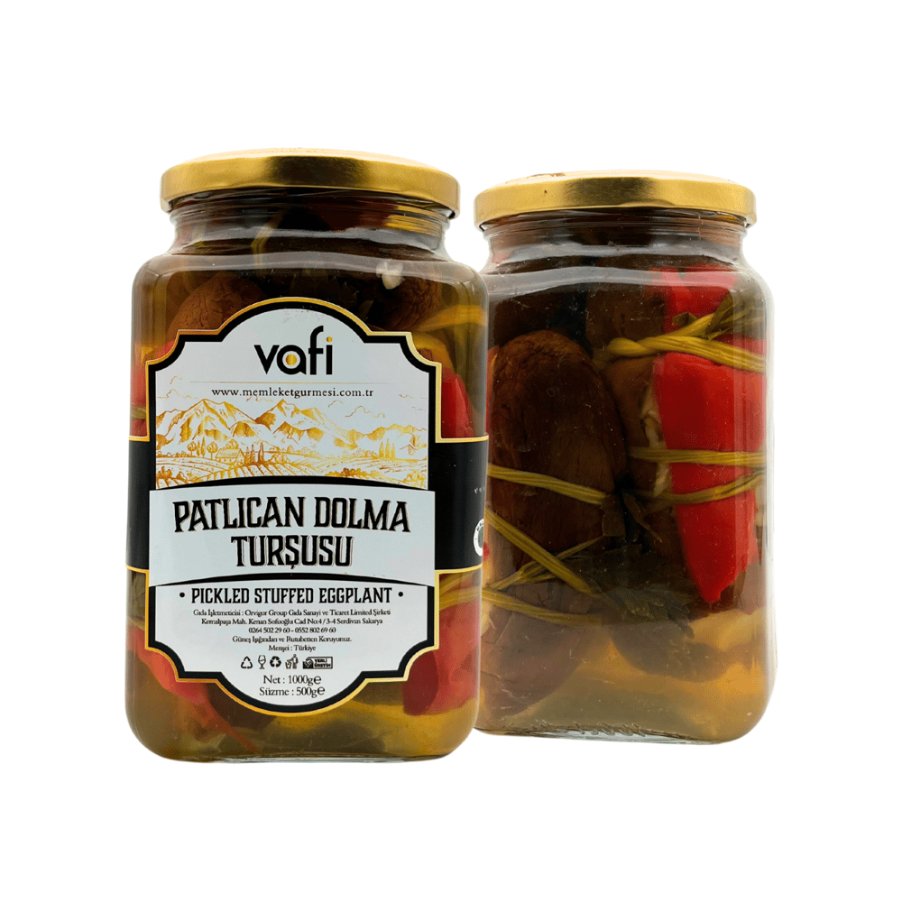 Vafi Turşu Serisi Patlıcan Dolma Turşusu 1000cc-500gr