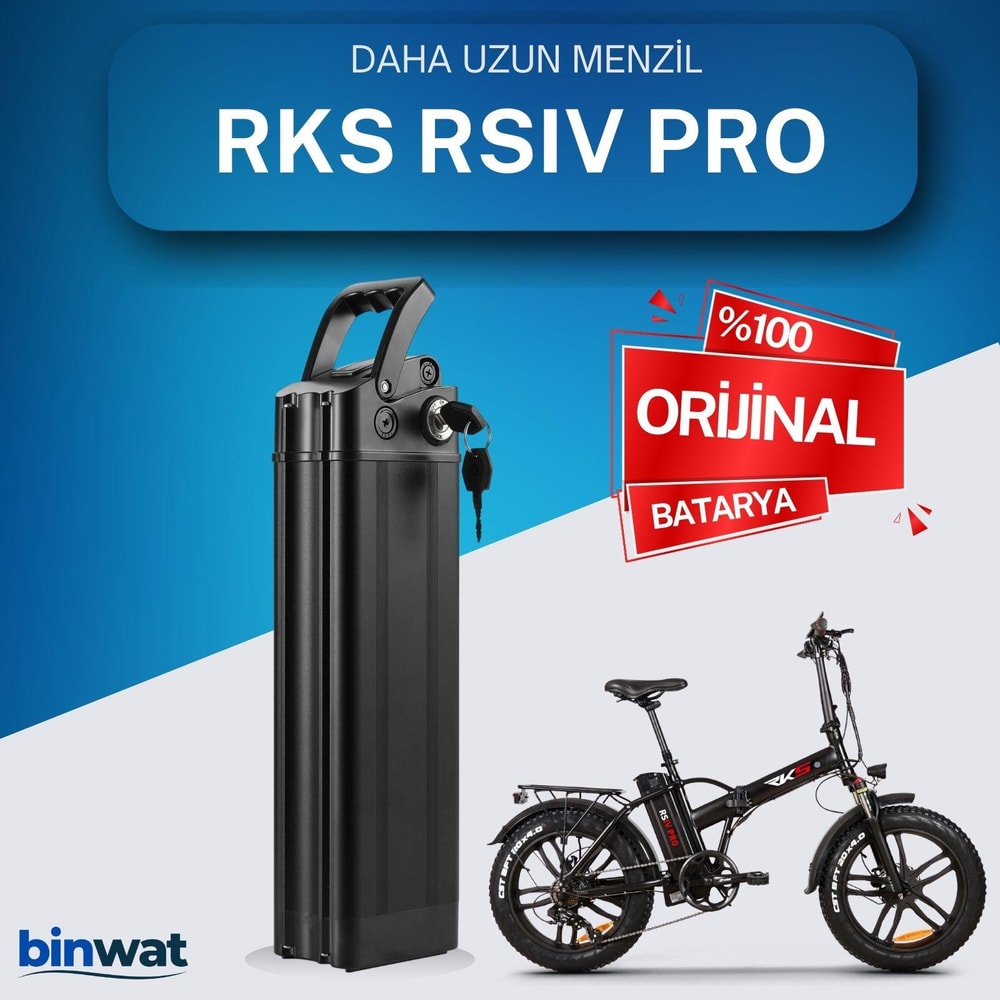 RKS RSIV PRO 48 Volt Batarya Orjinal Yedek Akü - Elektrikli Bisiklet Pili RKS RSIV PRO 48 Volt Batarya Orijinal-Yedek Akü - Elektrikli Bisiklet BataryasıLityum İyon 48 Volt Orijinal Bataryalar