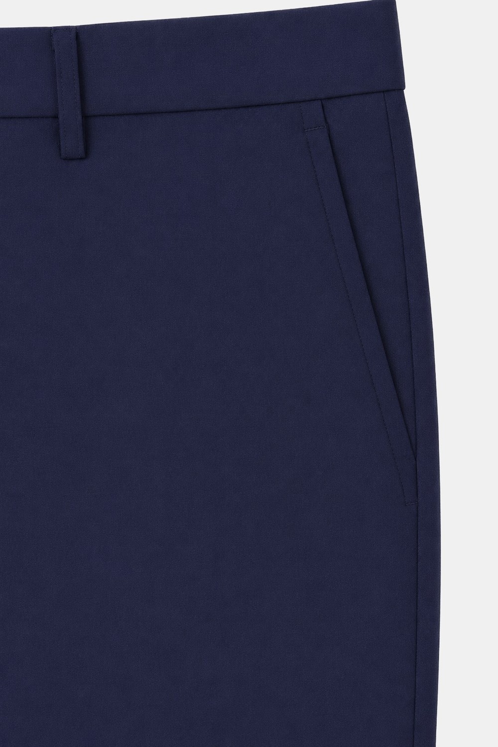 4 Drop Erkek Açık Lacivert Dar Kesim Slim Fit Viskon Mono Yaka Takım Elbise