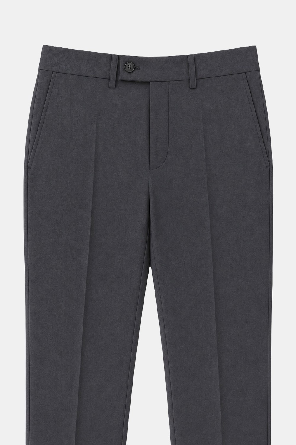 4 Drop Erkek Koyu Gri Dar Kesim Slim Fit Viskon Mono Yaka Takım Elbise