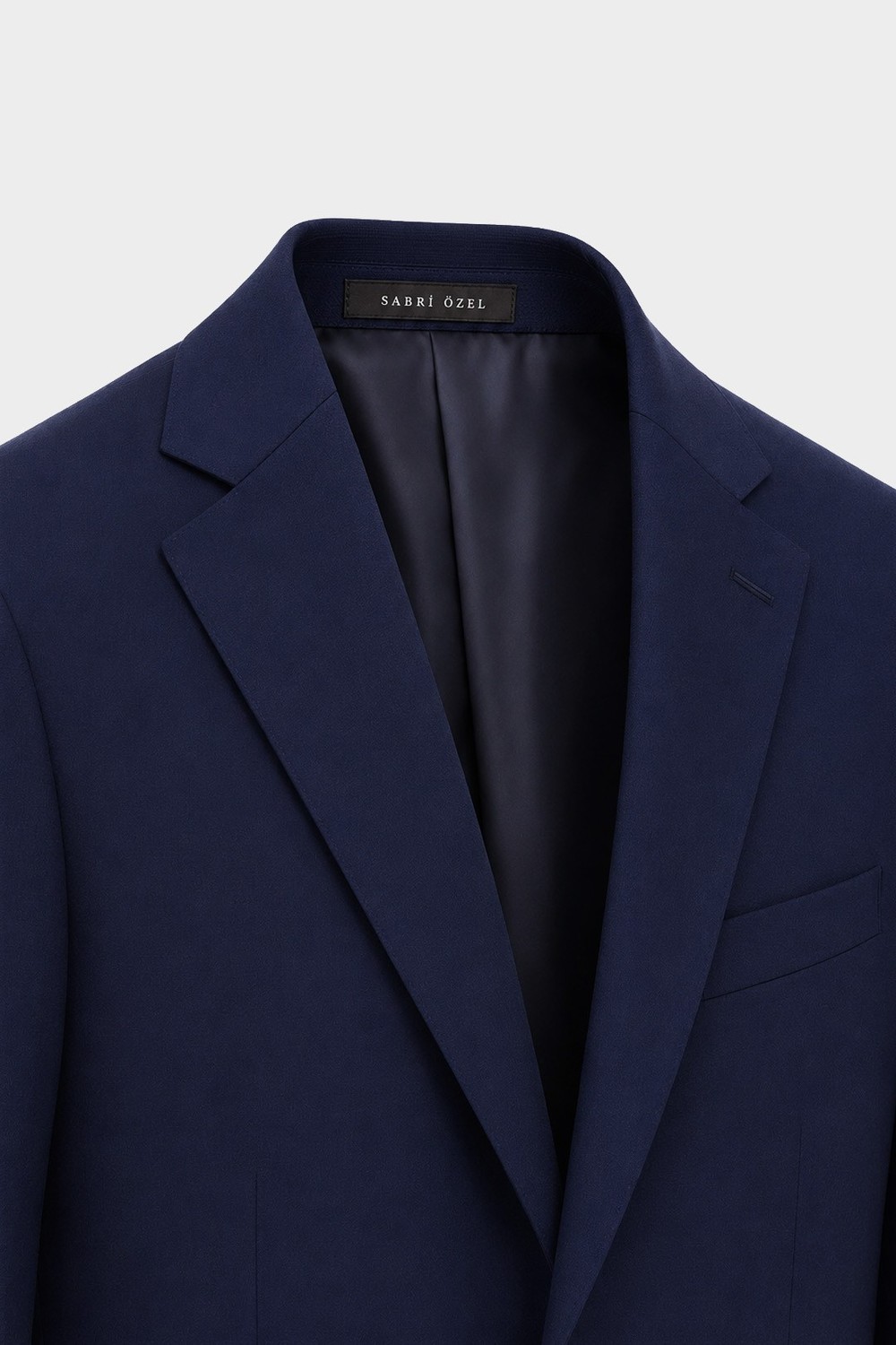 4 Drop Erkek Koyu Lacivert Dar Kesim Slim Fit Viskon Mono Yaka Takım Elbise