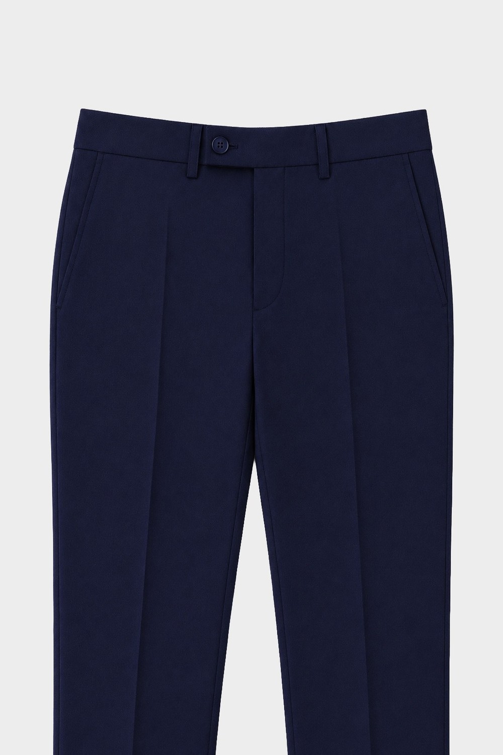4 Drop Erkek Koyu Lacivert Dar Kesim Slim Fit Viskon Mono Yaka Takım Elbise
