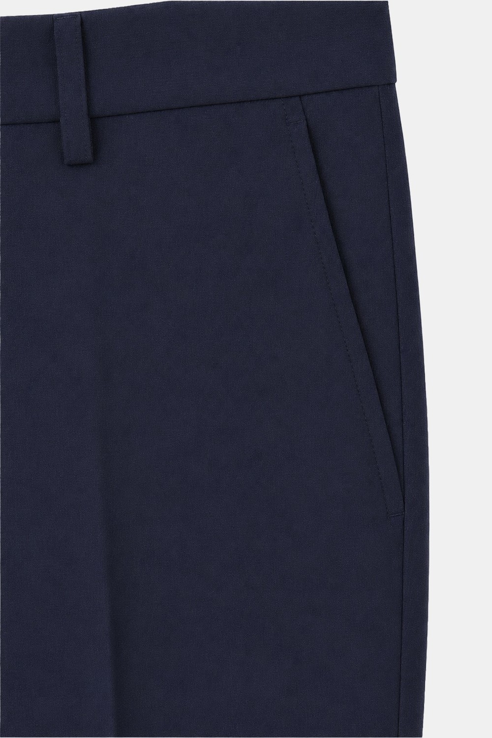 4 Drop Erkek Lacivert Dar Kesim Slim Fit Viskon Mono Yaka Takım Elbise