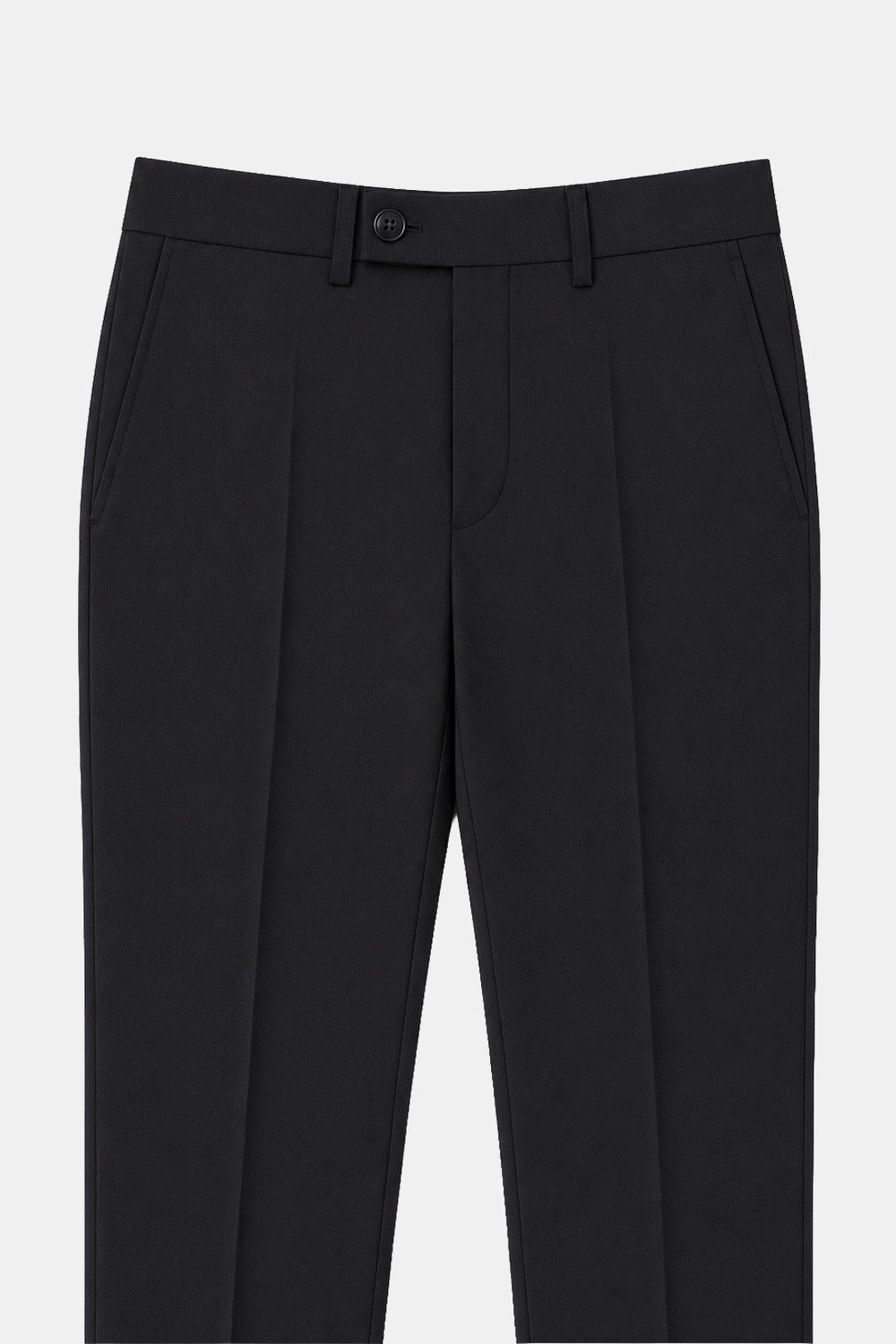 4 Drop Erkek Siyah Dar Kesim Slim Fit Viskon Mono Yaka Takım Elbise