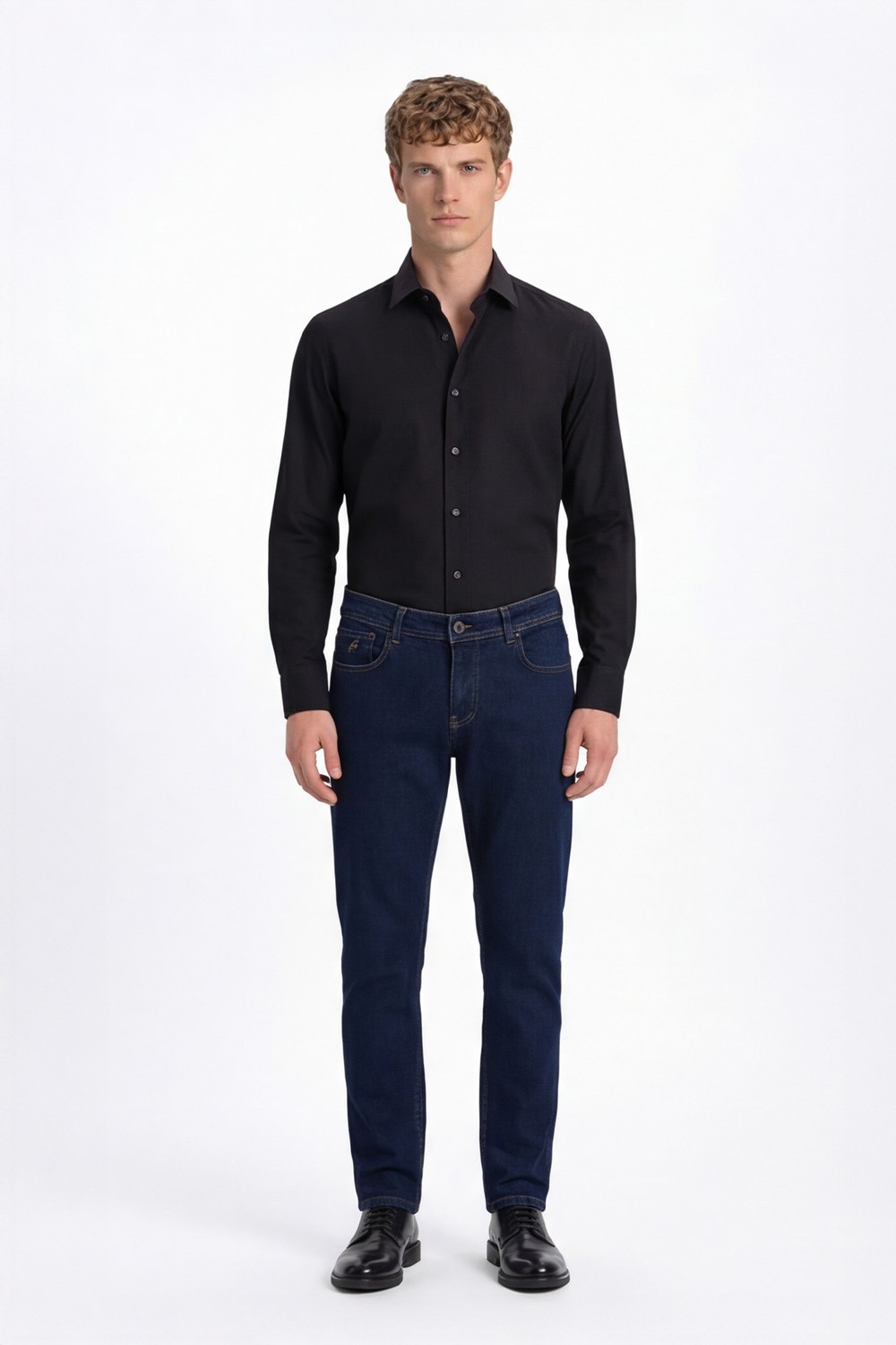 Lacivert 5 Cep Casual Denim Pantolon