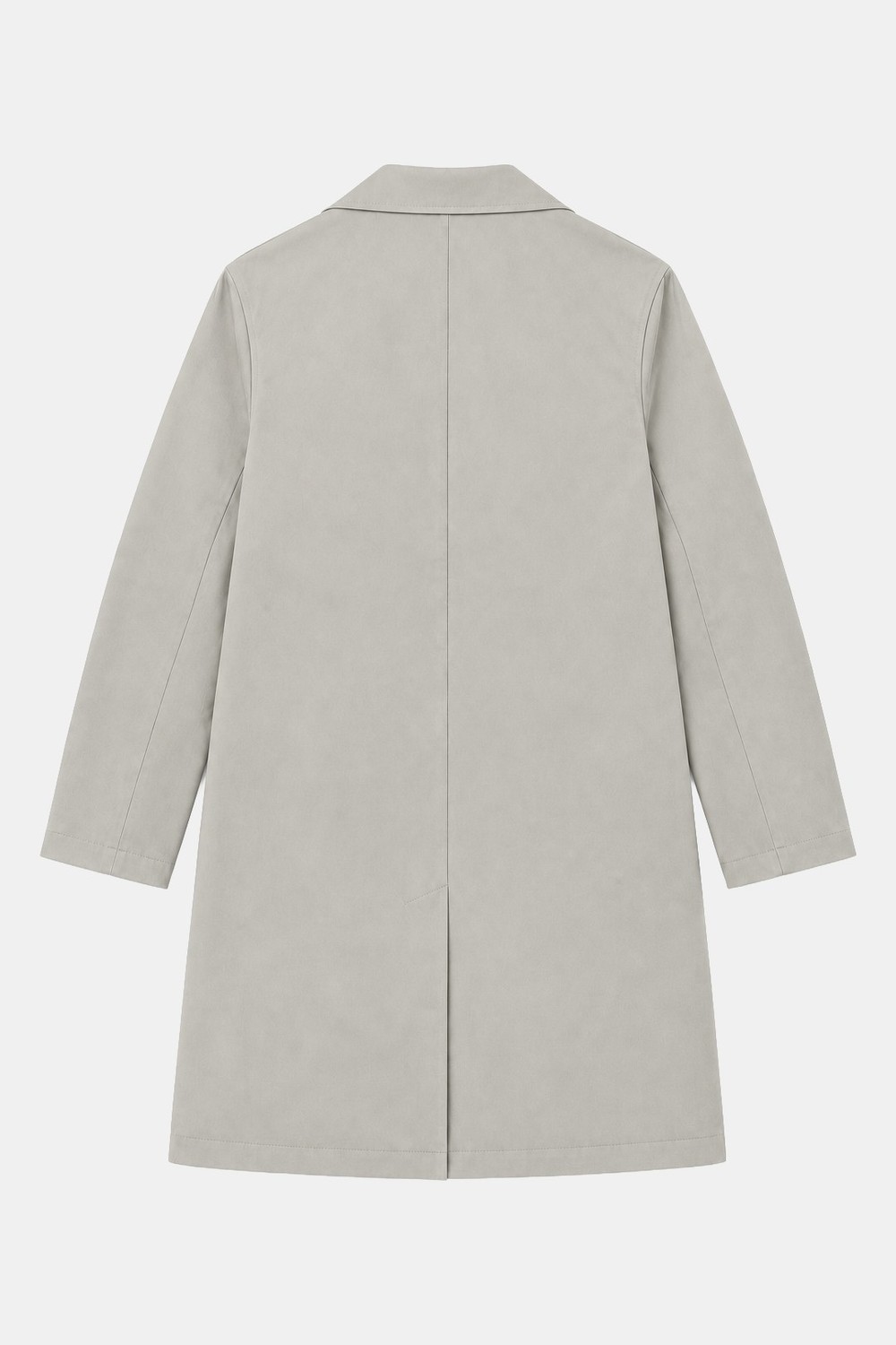 Bej Oversize Pamuklu Yan Cepli Mono Yaka Trençkot