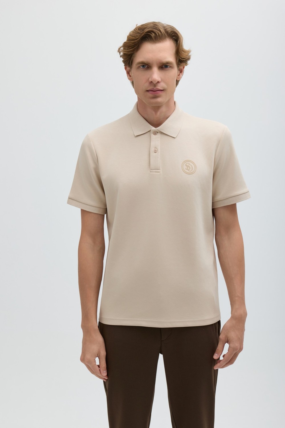 Bej POLO YAKA TİŞÖRT