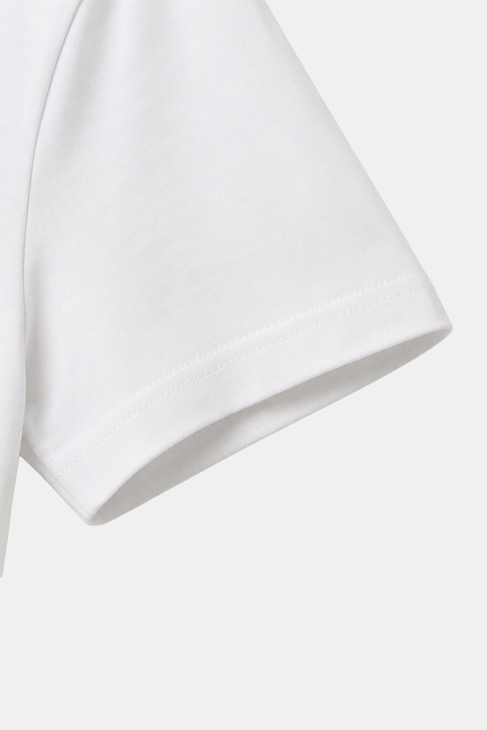 Beyaz %100 Pamuk Regular Fit Bisiklet Yaka Basic T-shirt