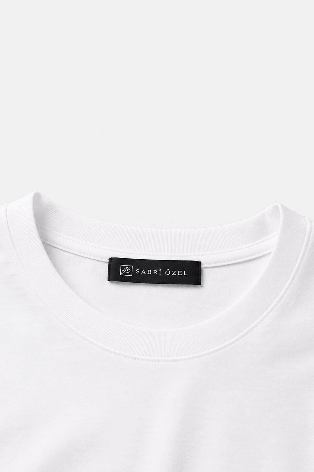 Beyaz %100 Pamuk Regular Fit Bisiklet Yaka Basic T-shirt