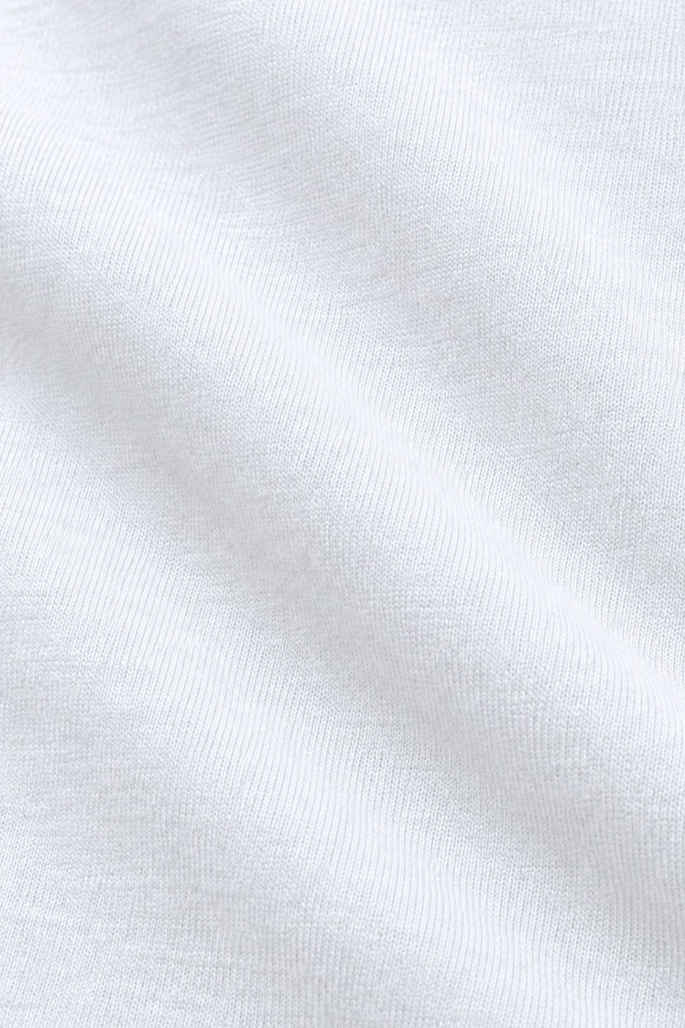 Beyaz Bisiklet Yaka Basic Erkek Sweatshirt