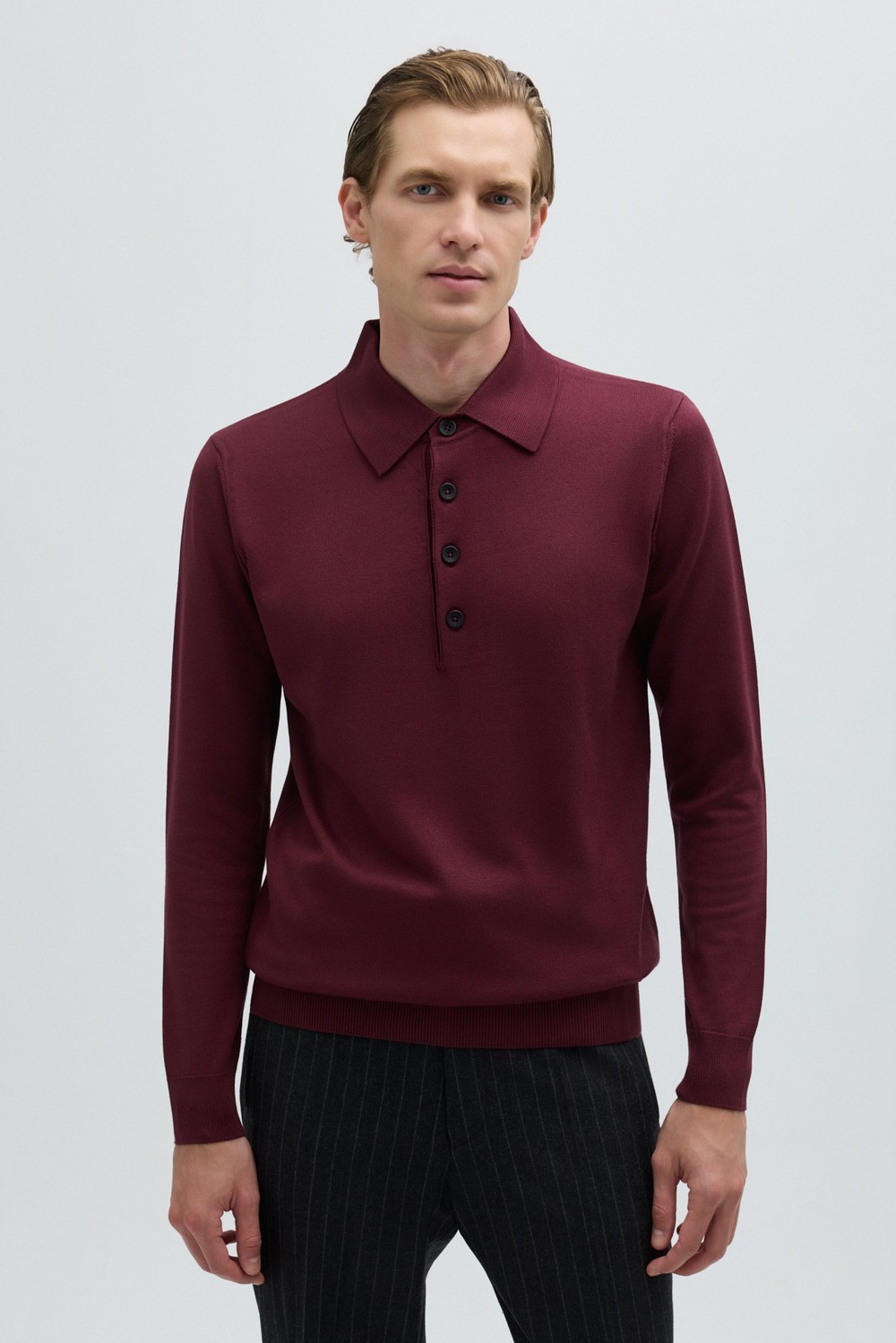 Bordo BASIC TRİKO KAZAK