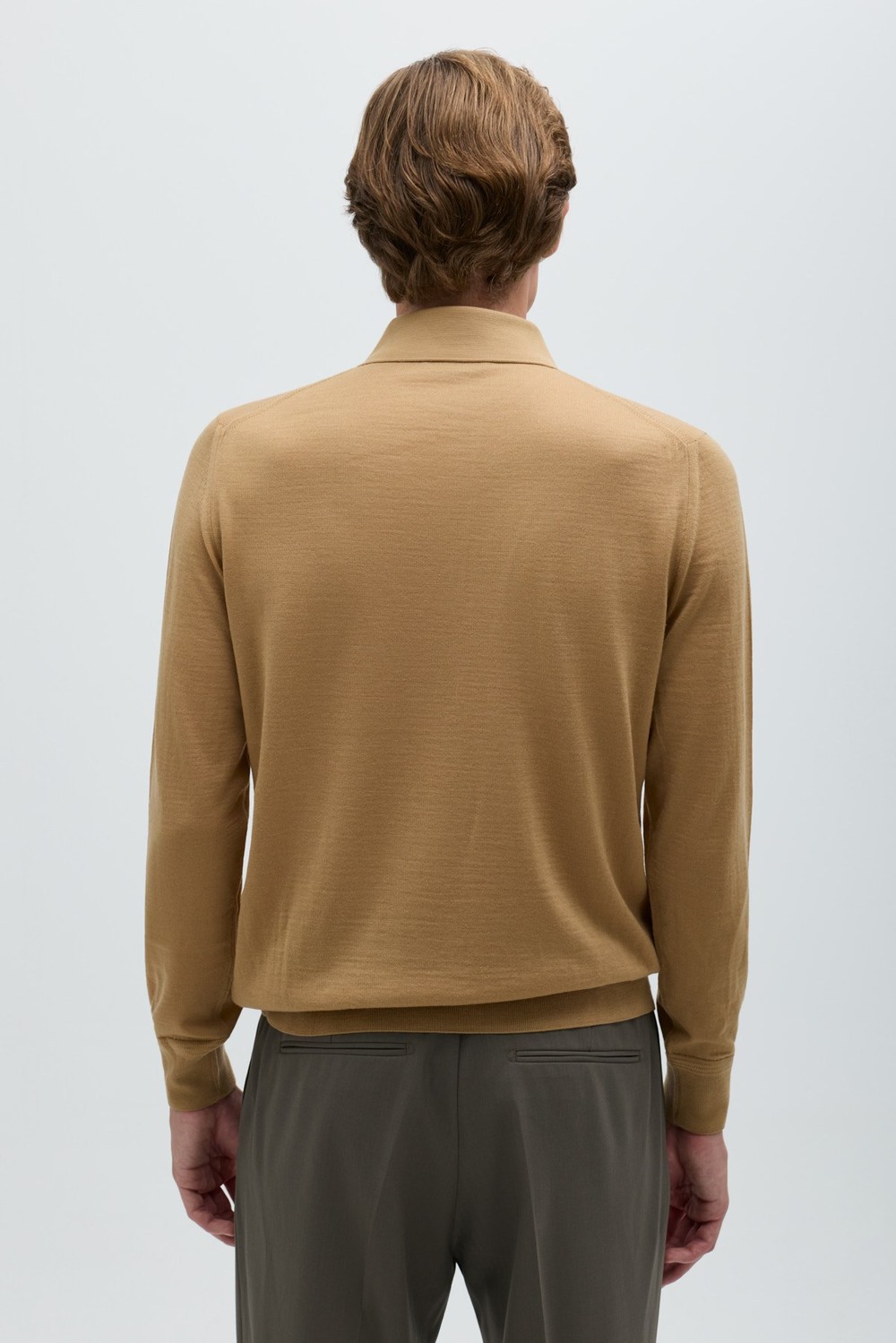 Camel POLO YAKA 3 DÜĞMELİ TRİKO KAZAK