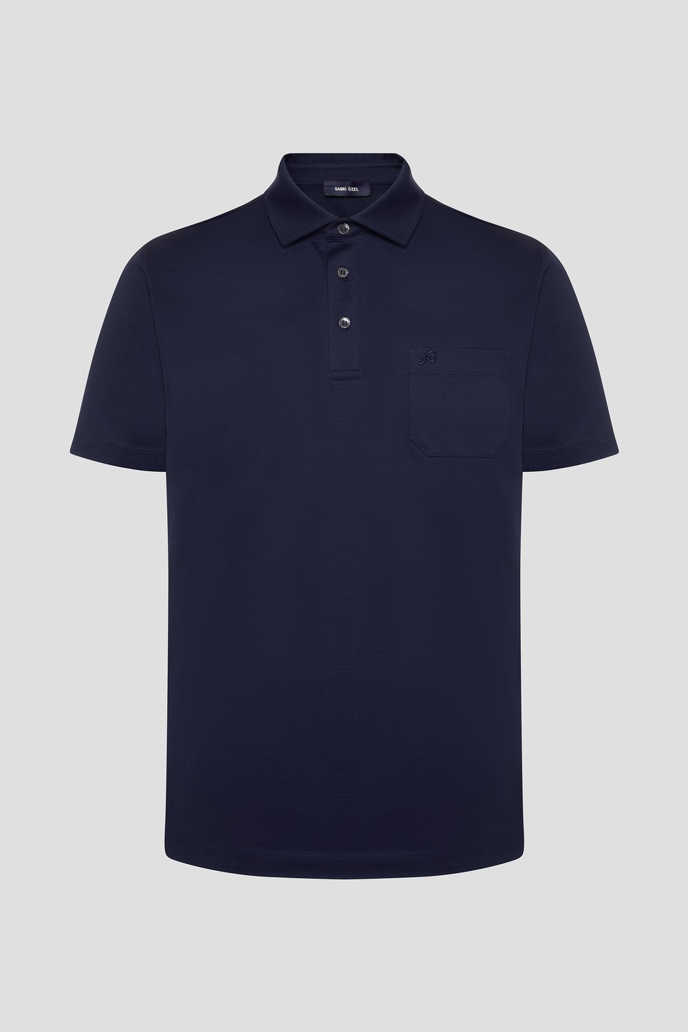 Lacivert %100 Pamuk Regular Fit Cepli Polo Yaka T-shirt