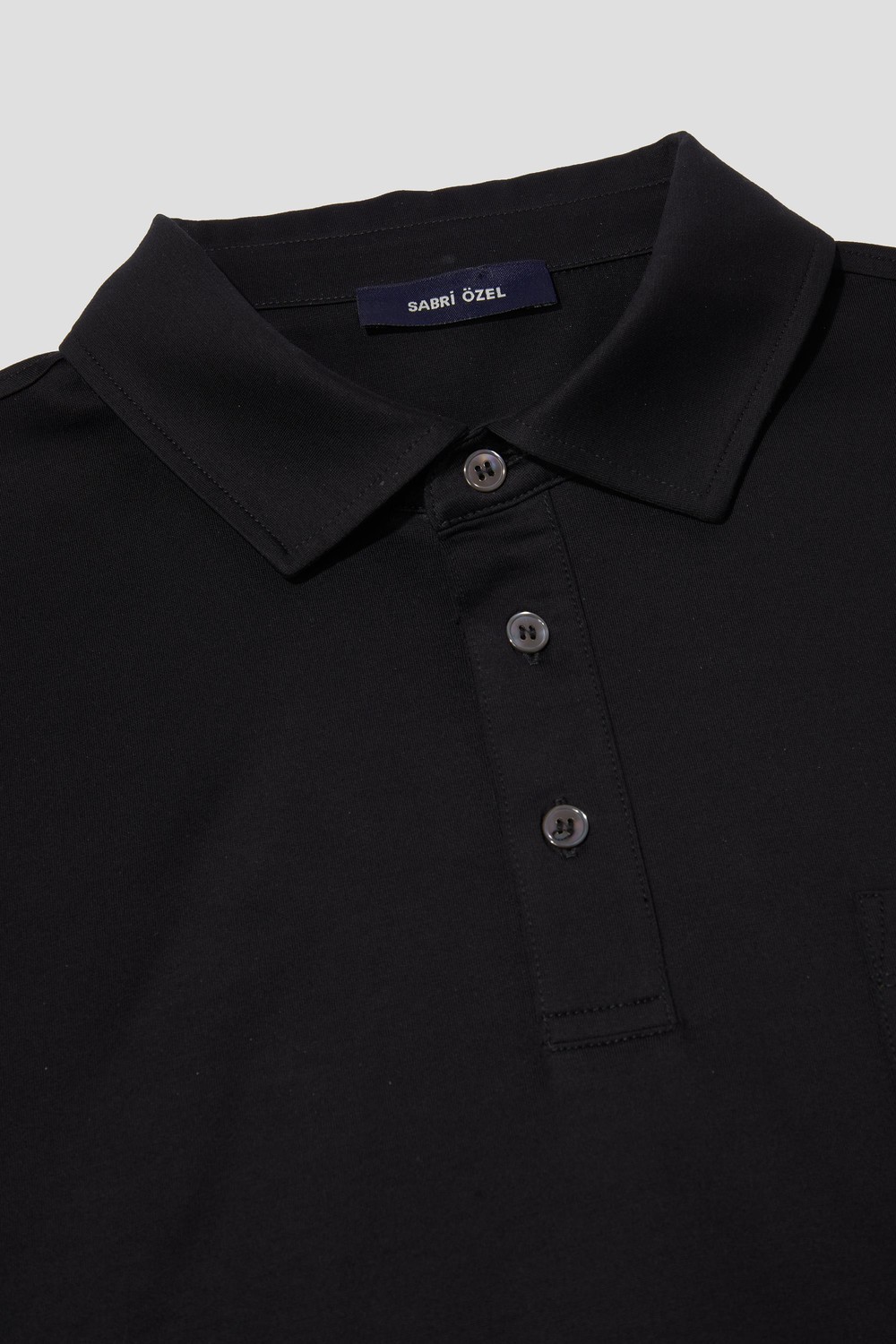 Siyah %100 Pamuk Regular Fit Cepli Polo Yaka T-shirt