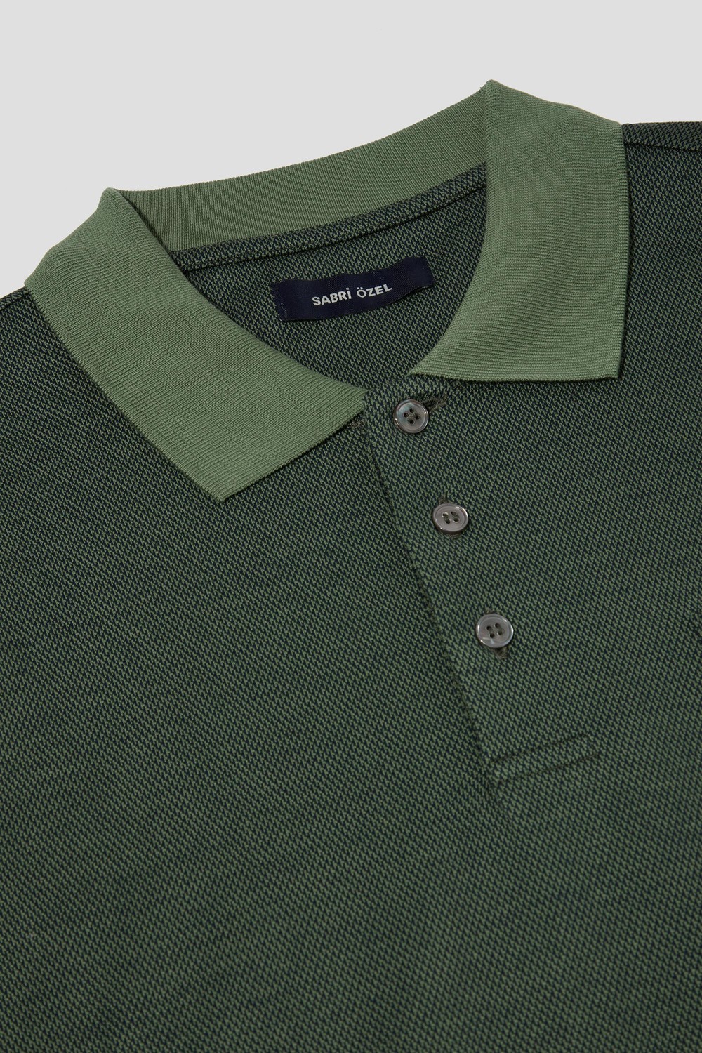Lacivert %100 Pamuk Regular Fit Jakar Desenli Cepli Polo Yaka T-shirt
